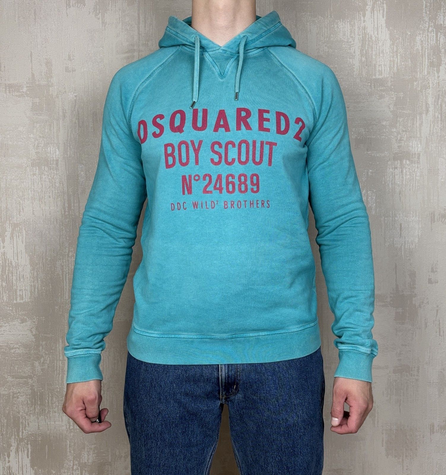 Dsquared2 Dsquared2 Boy Scout Printed Hoodie Washed Turquoise Size US L / EU 52-54 / 3 - 2 Thumbnail
