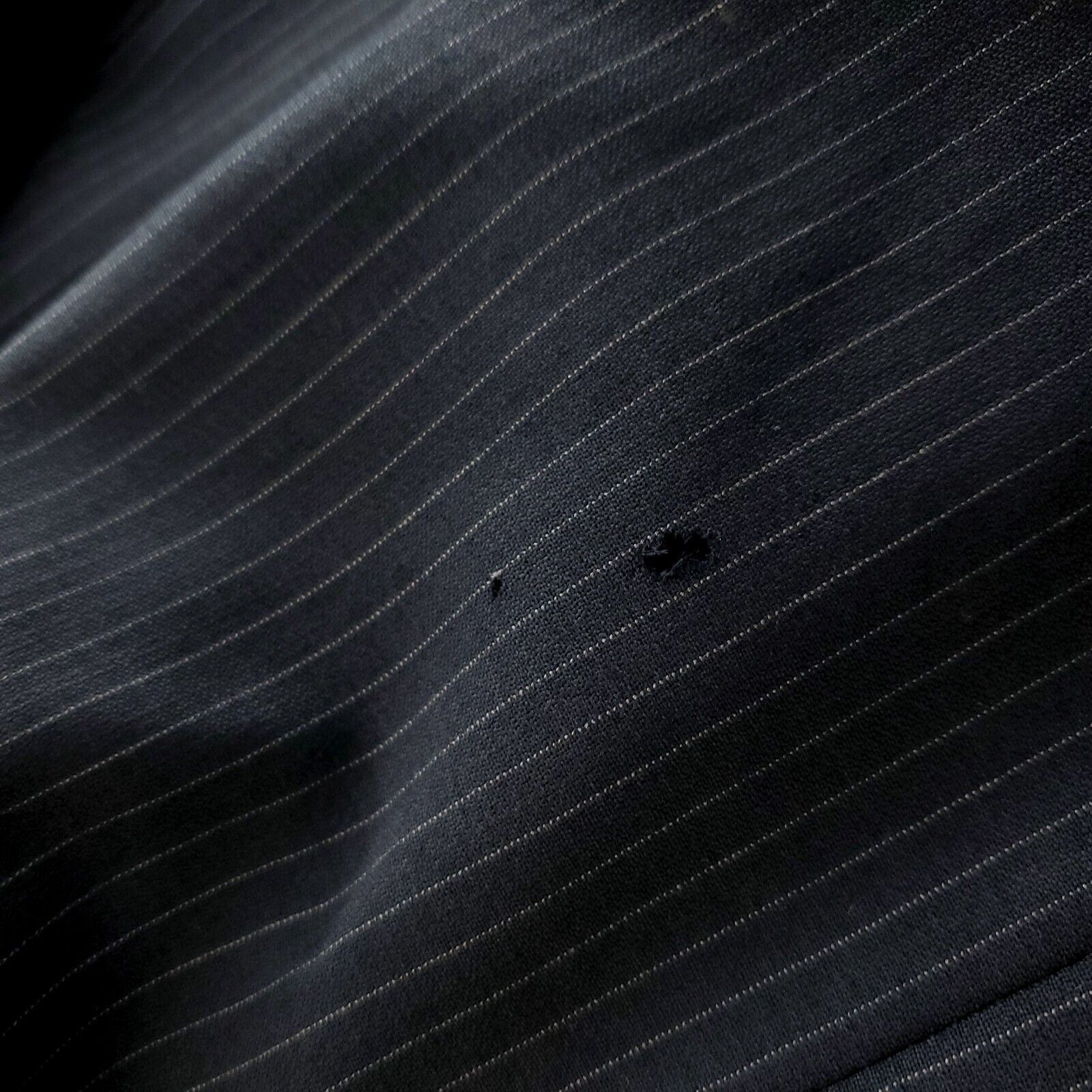 Hart Schaffner Marx DAMAGED Hart Schaffner Marx Wool 3 Button Suit Jacket 46L Bl Size 46L - 12 Thumbnail