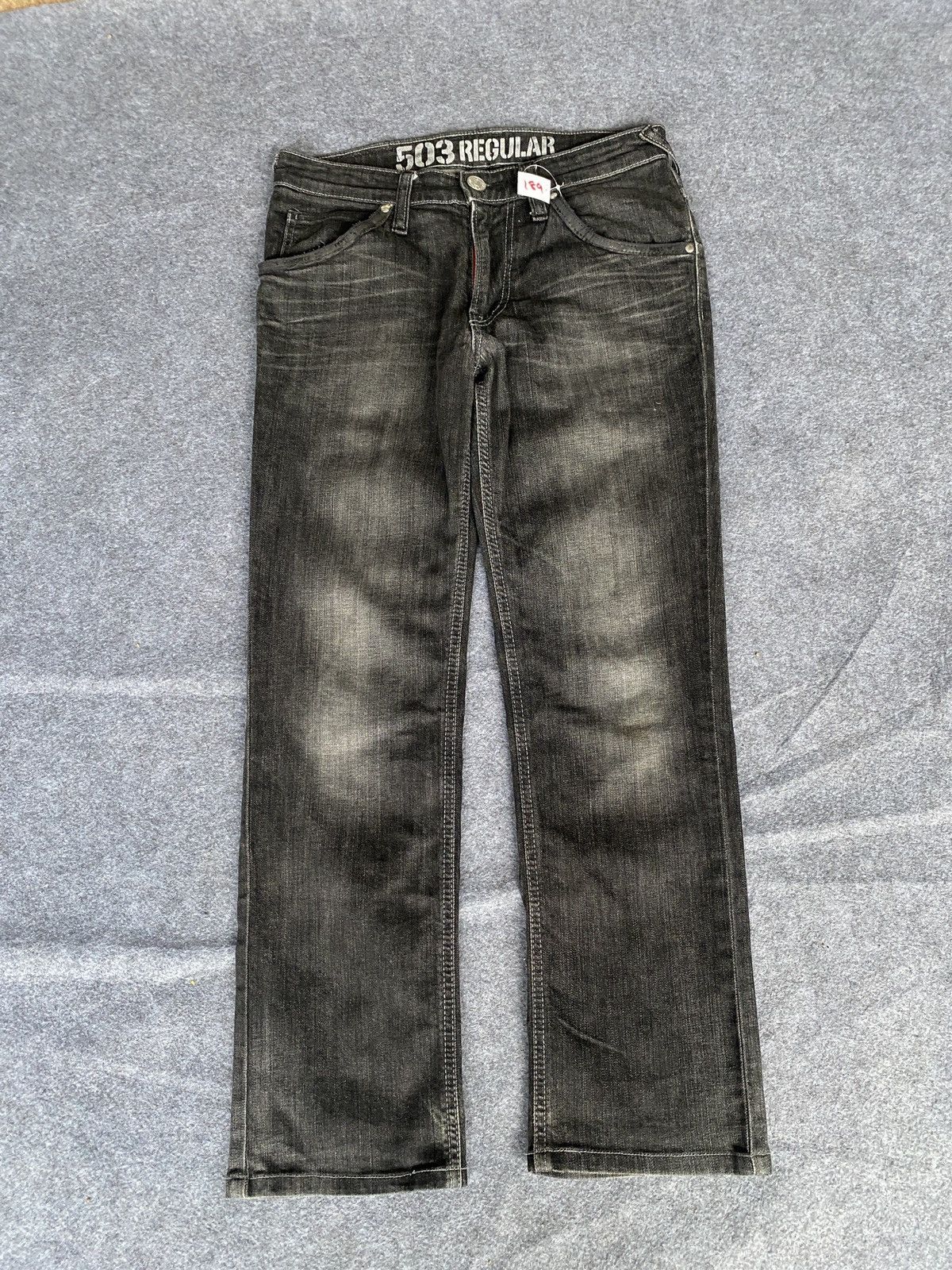 Edwin × PPFM Vintage edwin 503 blue trip denim Size US 29 - 2 Thumbnail