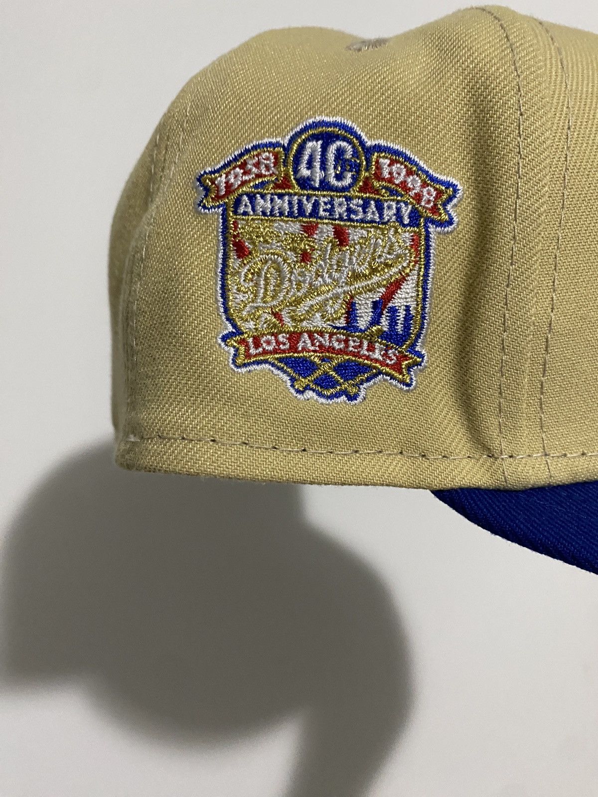 New Era Dodgers script 40th anniversary patch fitted size 7 1/4 Size ONE SIZE - 2 Thumbnail