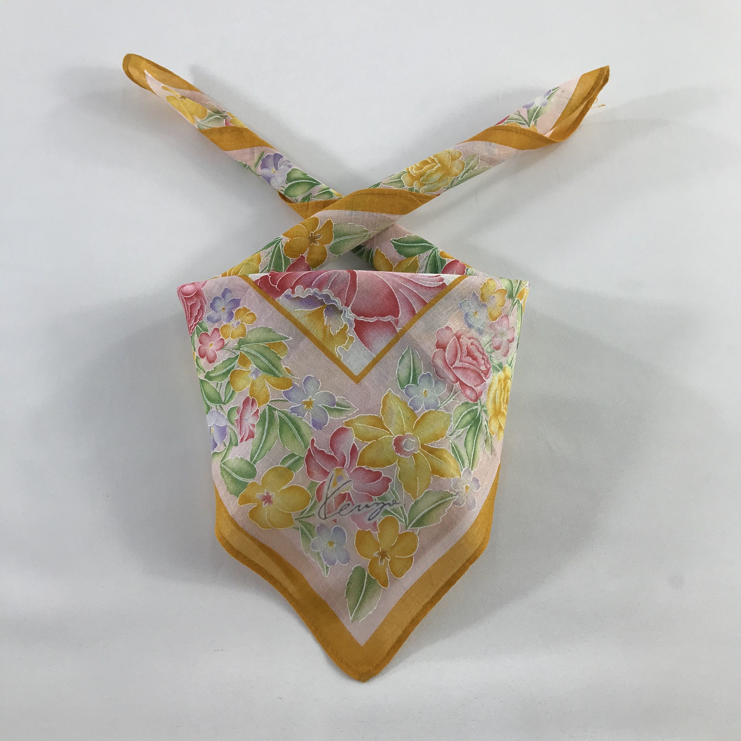 Kenzo × Vintage Kenzo Bandana / Handkerchief / Neckerchief - S667 Size ONE SIZE - 3 Thumbnail