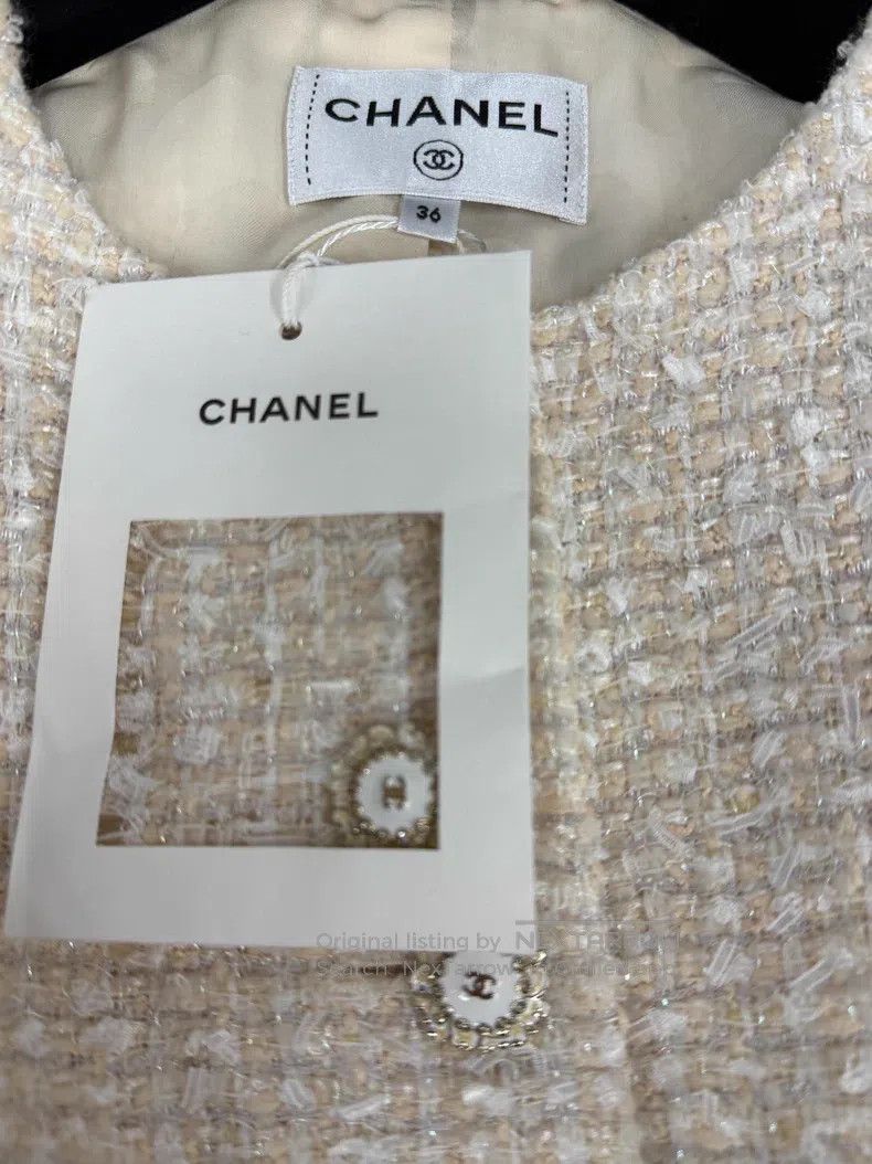 Chanel Chanel Beige tweed coat Size XS / US 0-2 / IT 36-38 - 4 Thumbnail
