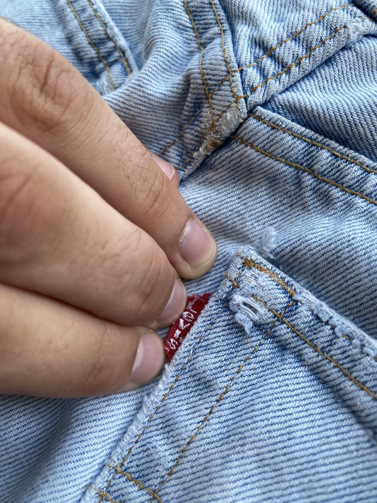 Levi's 🔥VNTG LEVIS 501 LIGHT WASHED DISTRESSED OG BLUE MENS JEANS Size US 30 / EU 46 - 8 Thumbnail
