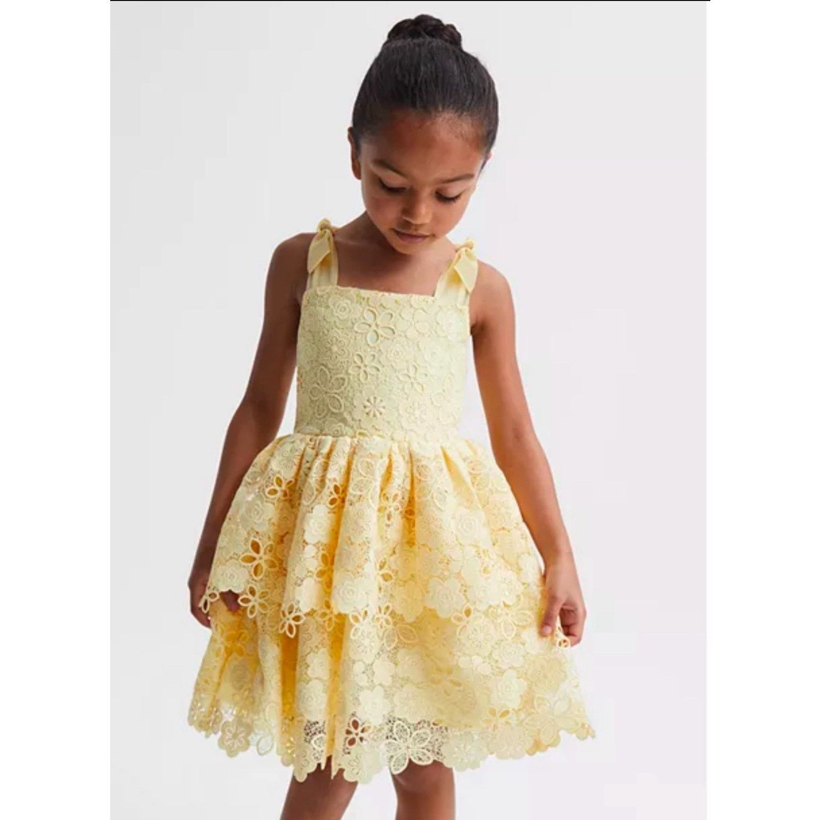 Reiss REISS BETHANY YELLOW LEMON LACE GIRLS DRESS 11-12 Y $150 Size XXS / US 00 / IT 34 - 1 Thumbnail