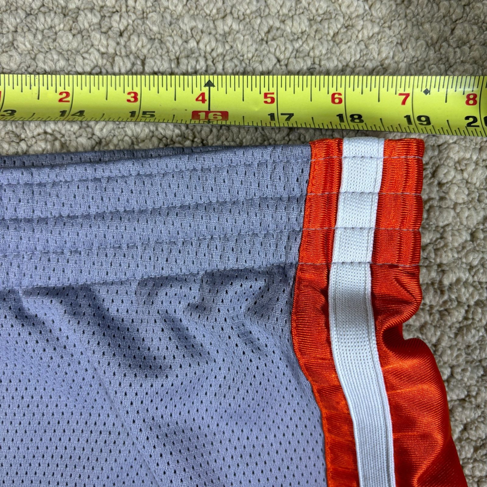 Nike vintage y2k 2000s Nike baggy wide leg gray and orange shorts Size US 38 / EU 54 - 5 Thumbnail