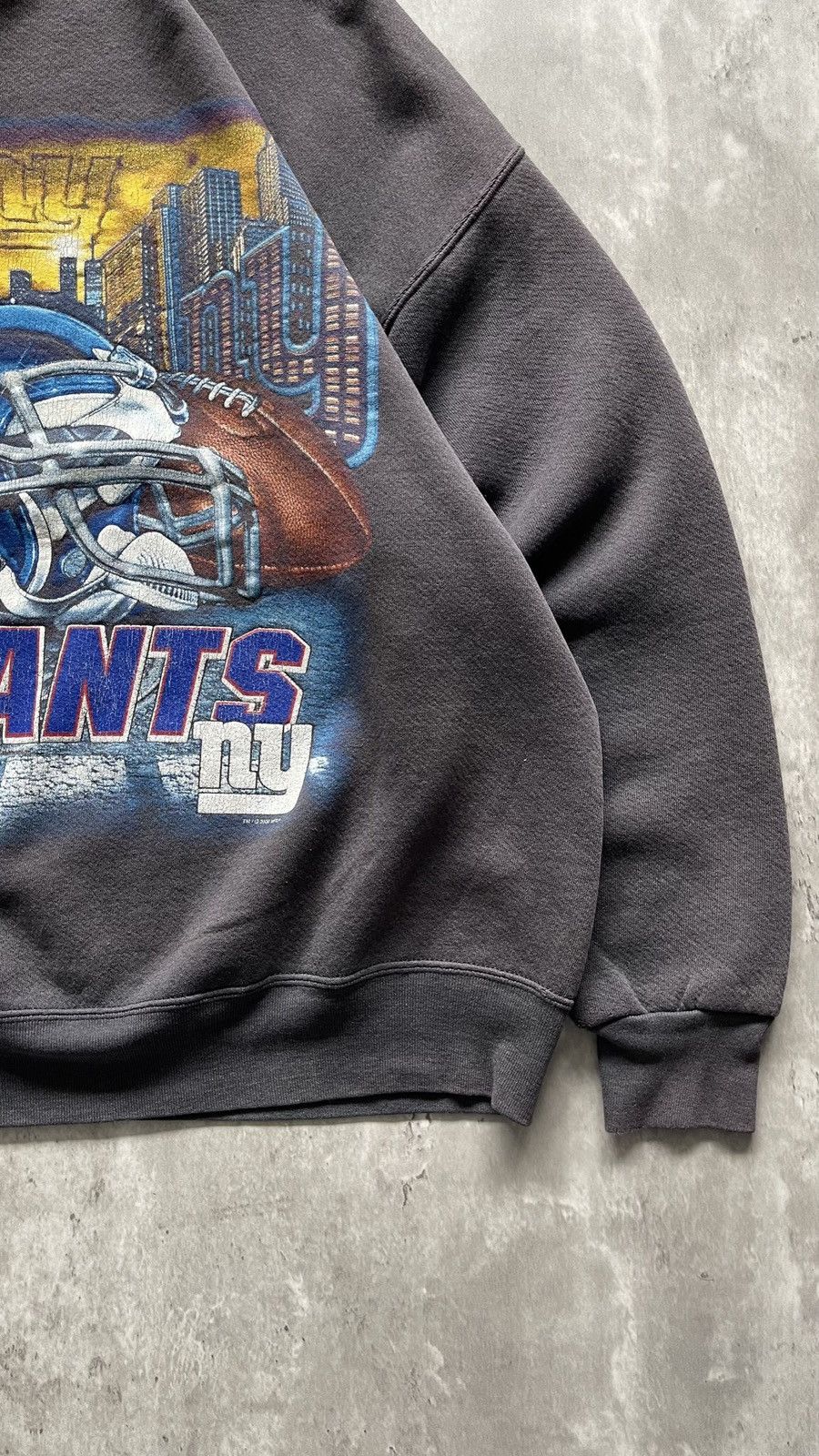 Russell Athletic × Vintage VINTAGE 1990S FADED NEW YORK GIANTS SWEATSHIRT Size US XL / EU 56 / 4 - 3 Thumbnail