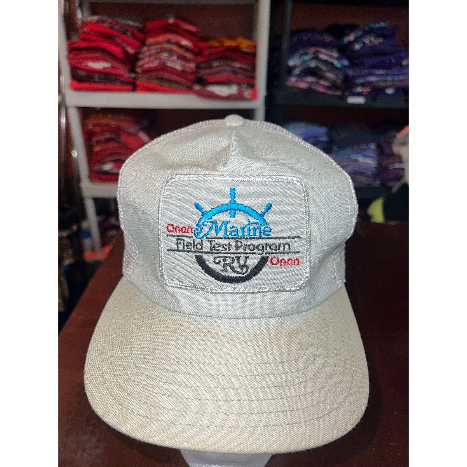 Vintage Vintage Marine RV Hat Onan Field Test Program Logo Cap VTG Size ONE SIZE - 2 Thumbnail