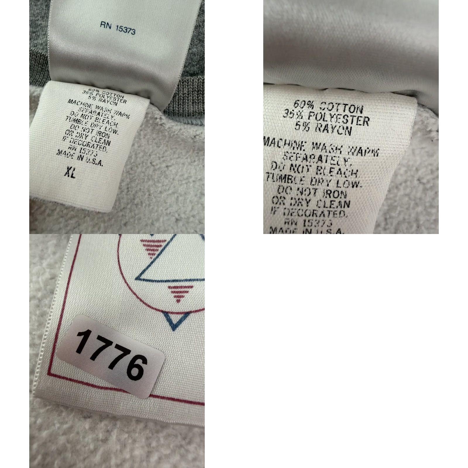 Delta VINTAGE Delta Sweatshirt Mens XL Heather Gray Tri-blend Crewneck Graphic Print Dark Fraternity Delta Tau 80s 90s Retro Preppy Grunge Size US XL / EU 56 / 4 - 9 Thumbnail