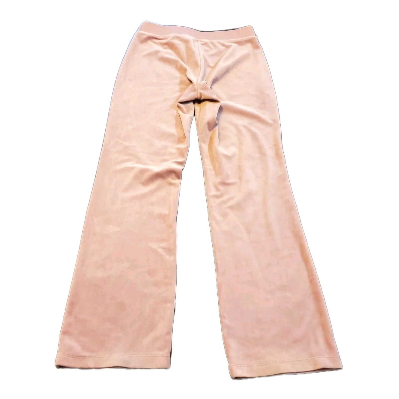Juicy Couture VINTAGE Juicy Couture Pants Womens M Pink Wide Leg Veloure Lounge Dusty Y2K Size 32" / US 10 / IT 46 - 2 Thumbnail