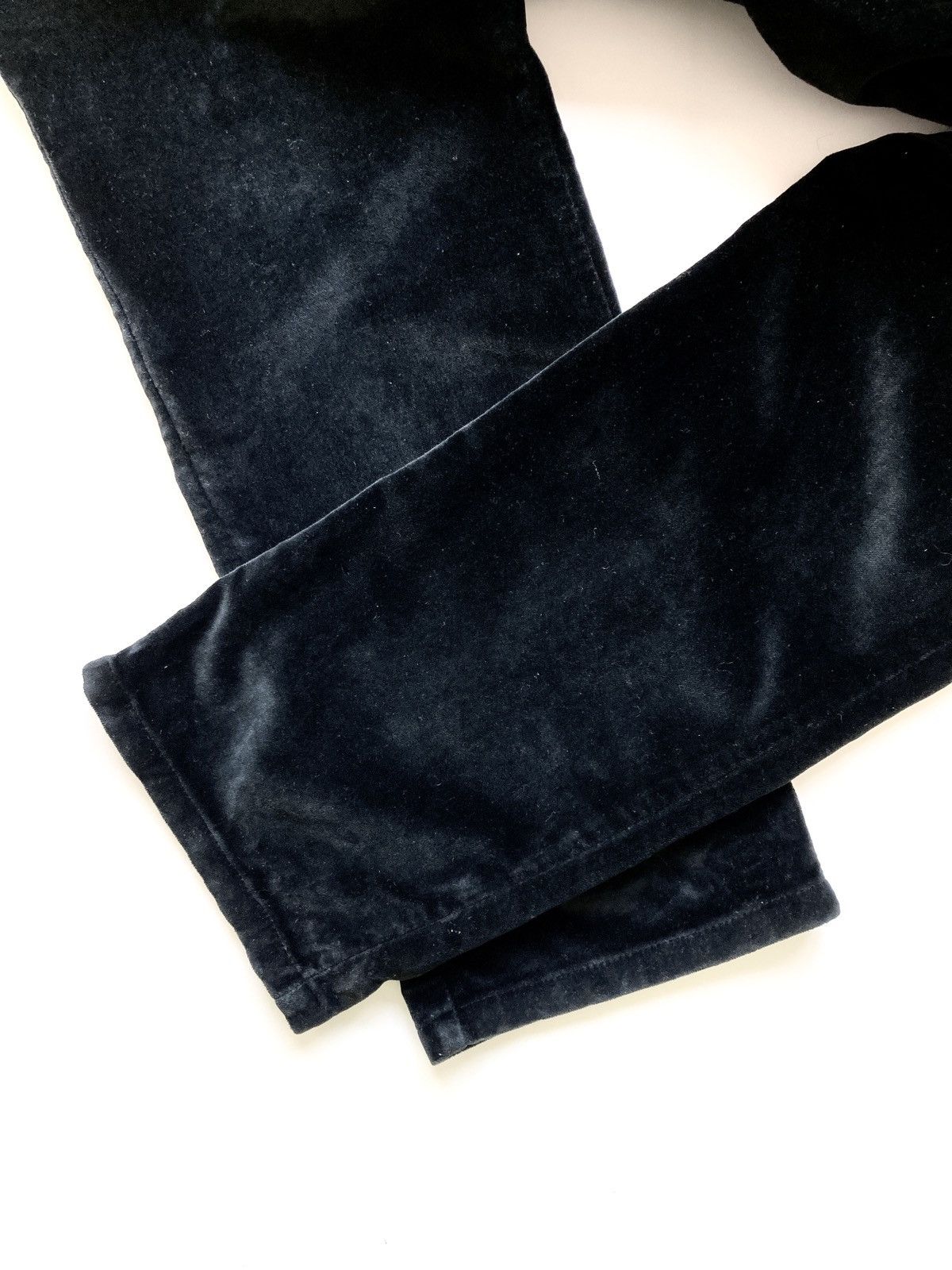 Kenzo Black Velour High-Waisted Trousers Kenzo Jeans – Size (EU)40 Size 30" / US 8 / IT 44 - 9 Thumbnail