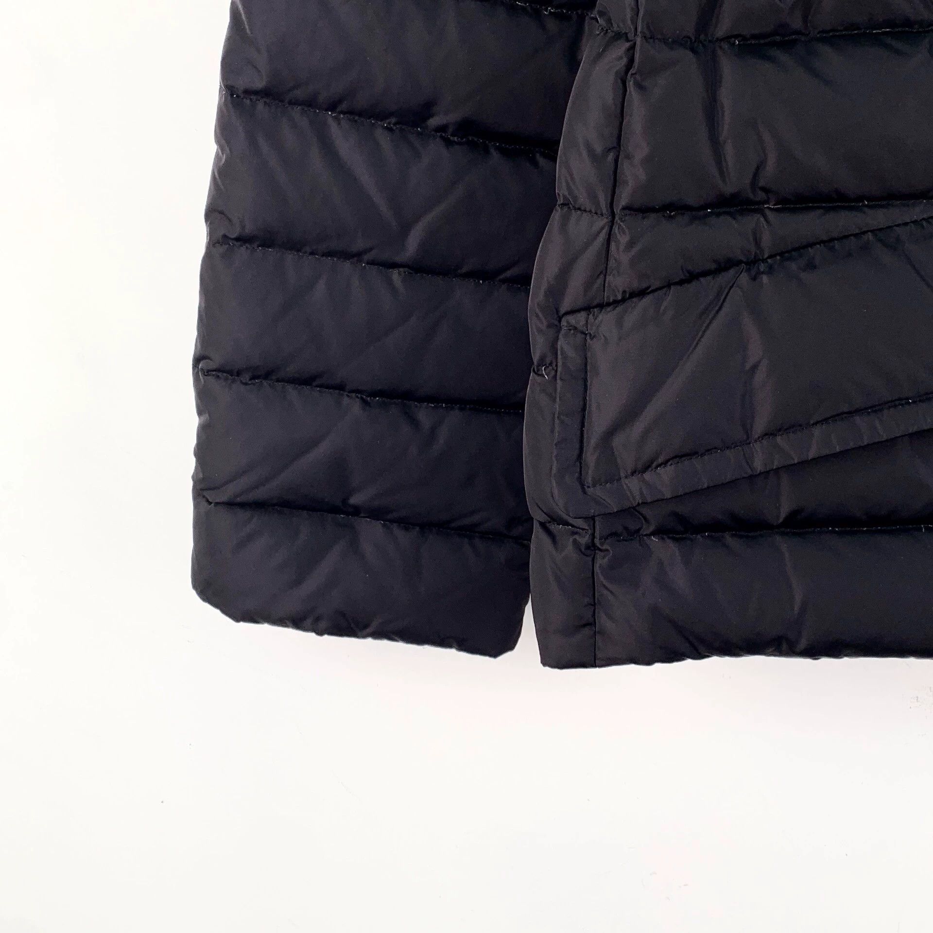 Miu Miu Miu Miu Black Mink Fur Collar Long-Sleeve Down Jacket, Size L / US 10 / IT 46 - 4 Thumbnail