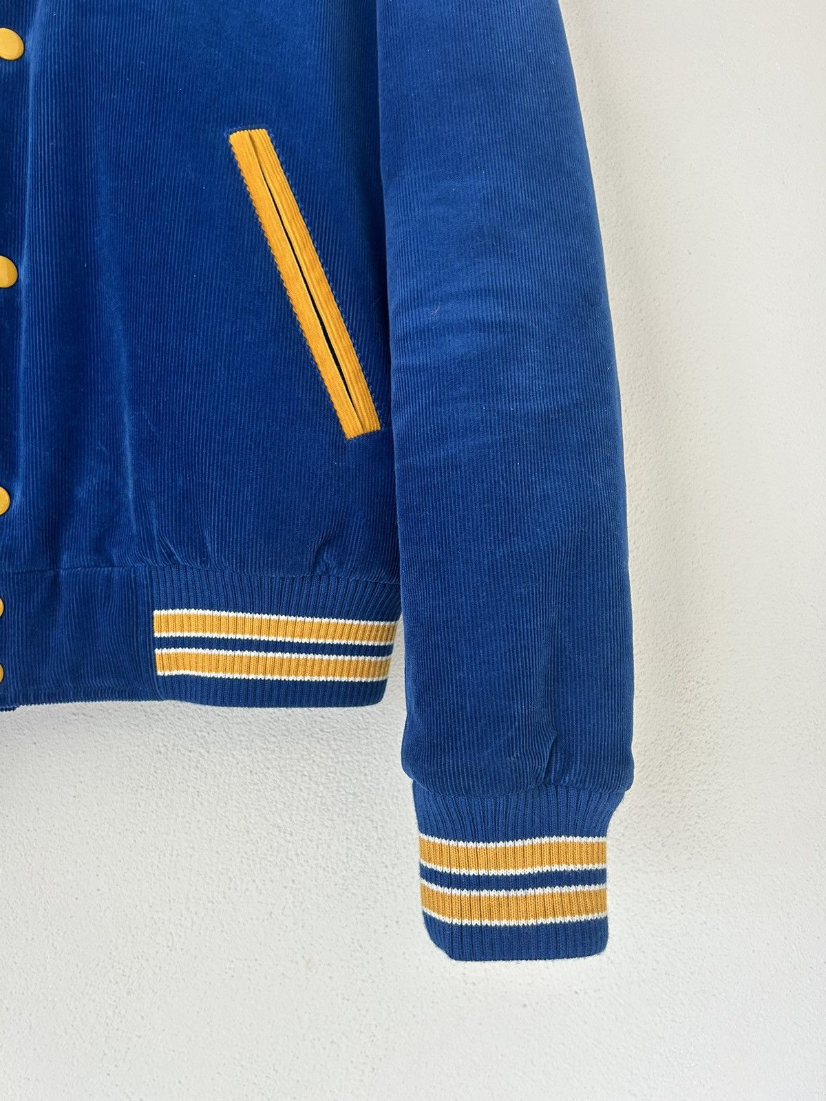 Saint Laurent Paris ‘Je T’Aime’ Blue Corduroy Teddy Jacket Size US M / EU 48-50 / 2 - 5 Thumbnail