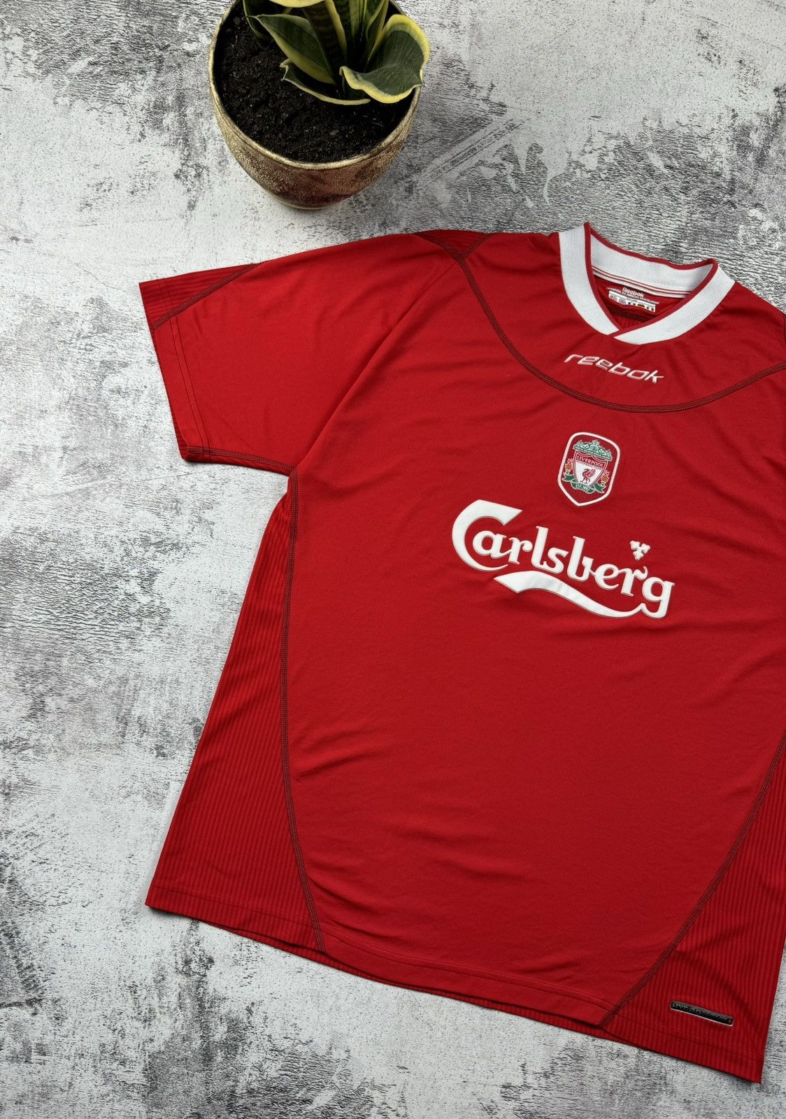 Reebok Liverpool 2002/2003 Garlsberg Reebok Blockcore Jersey Tshirt Size US XL / EU 56 / 4 - 3 Thumbnail