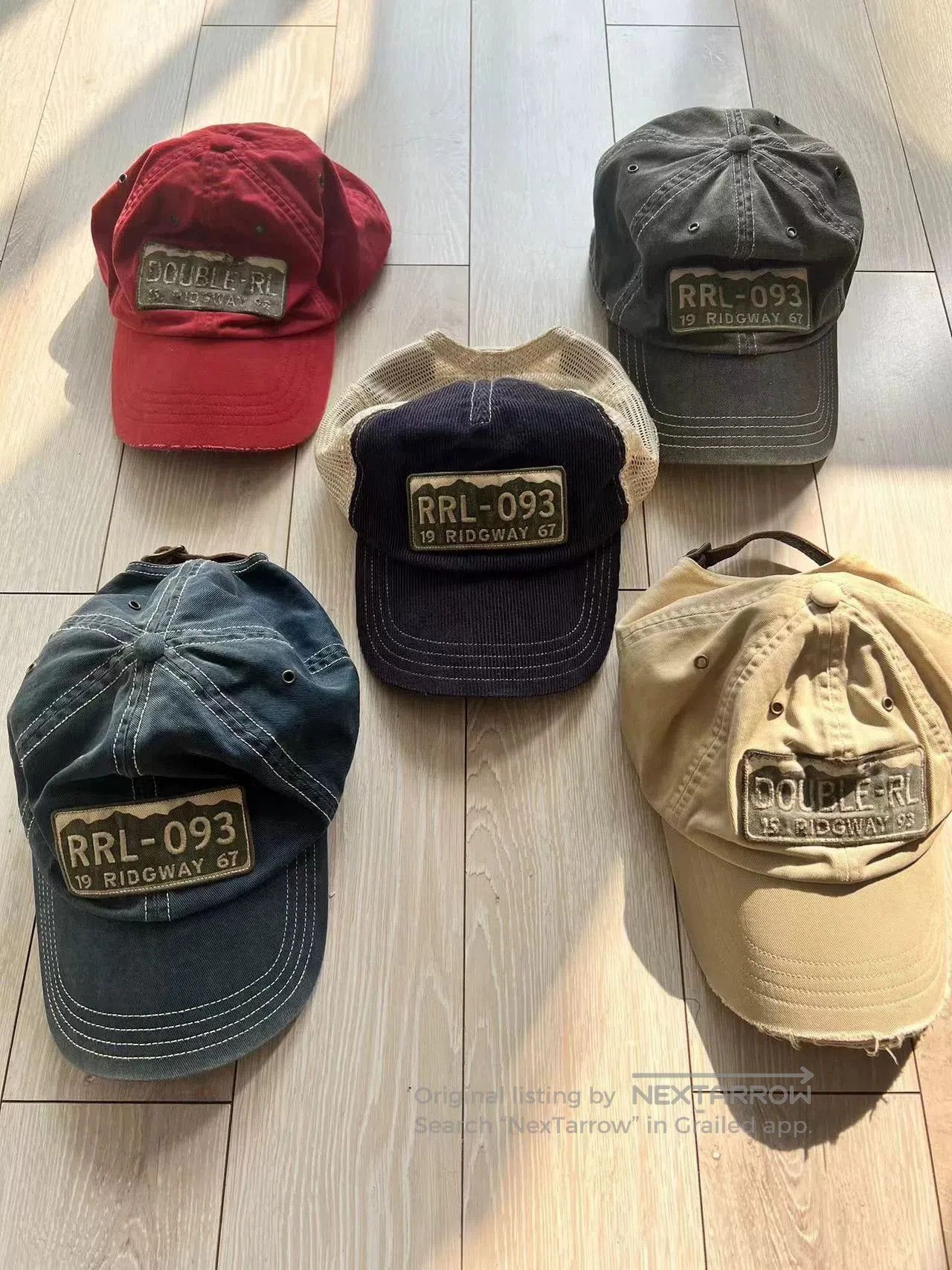 RRL Ralph Lauren RRL Early Rare Blue Gray Corduroy Trucker Cap. Size ONE SIZE - 2 Thumbnail
