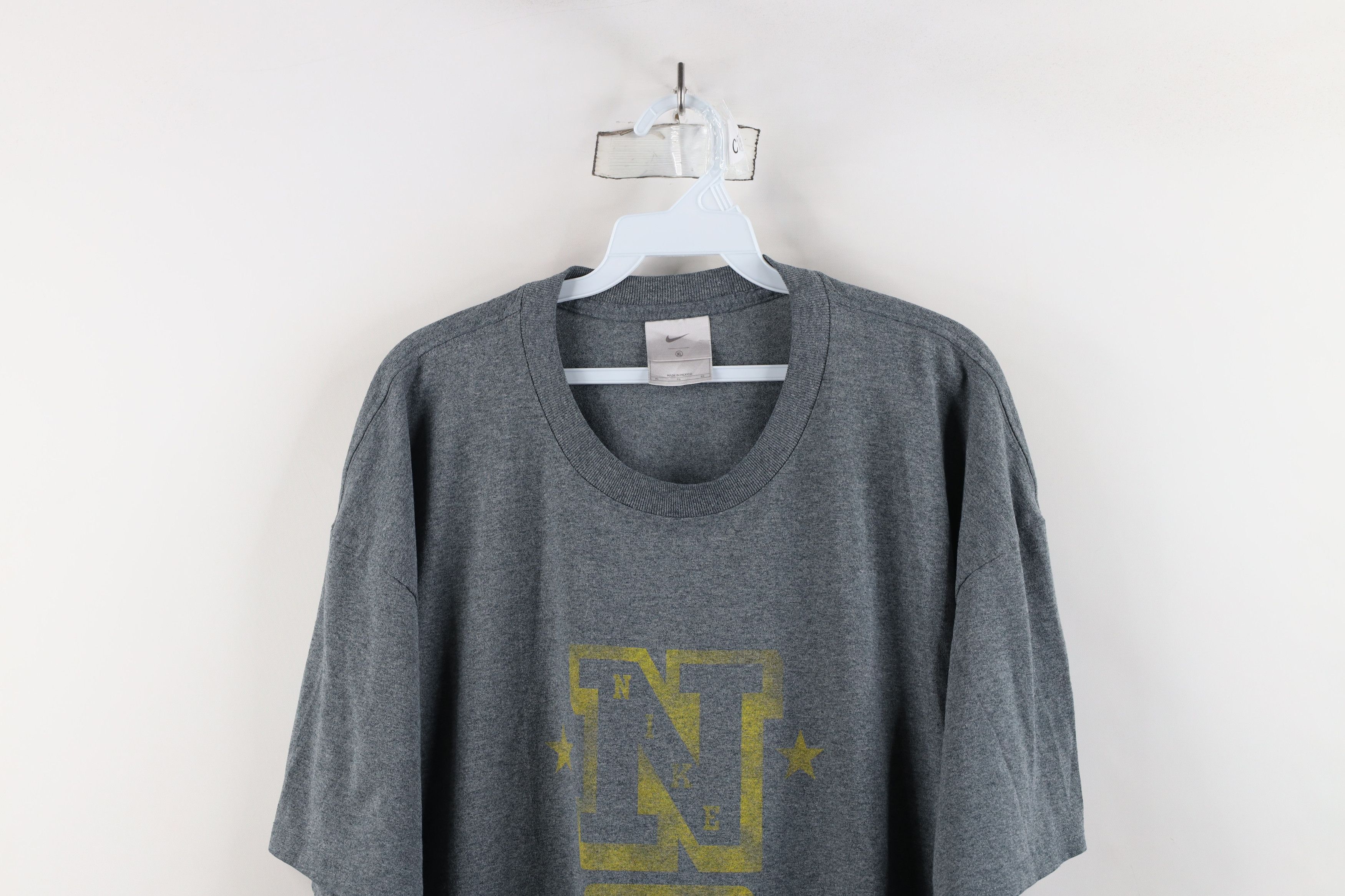 Nike × Vintage Vintage 90s Y2K Nike Scott Center Swoosh Stencil T-Shirt Size US XL / EU 56 / 4 - 2 Thumbnail