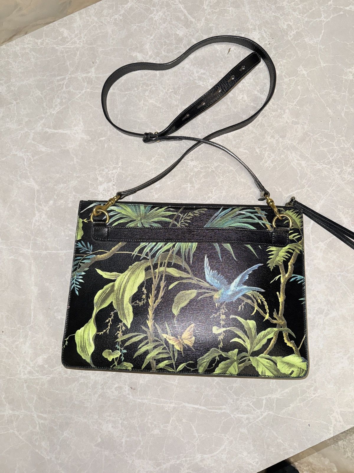 Gucci Gucci Tropical Bird Print Leather Bag – Rare Capsule Piece Size ONE SIZE - 10 Thumbnail