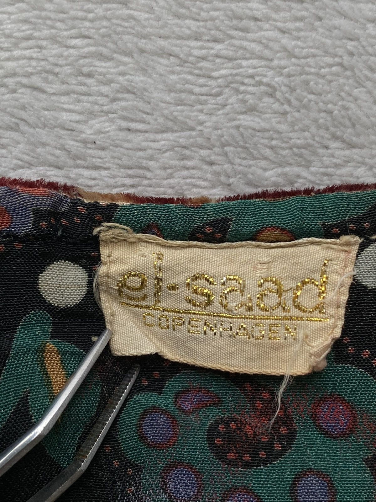 Vintage 1980s El-saad Copenhagen Indian Tapestry Velvet Jacket Size M / US 6-8 / IT 42-44 - 12 Thumbnail