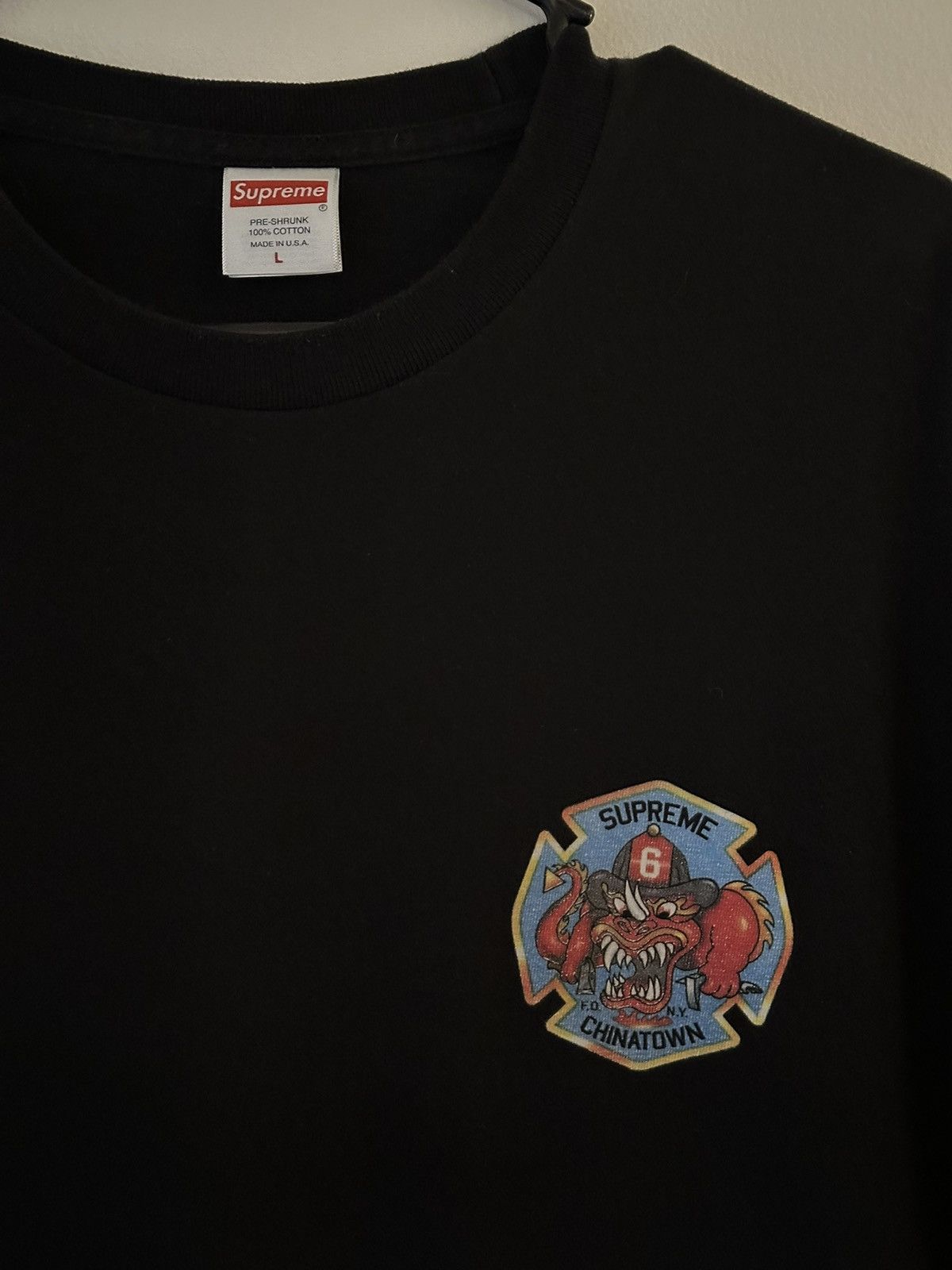 Supreme Supreme FDNY Engine 9 Chinatown Tee Size US L / EU 52-54 / 3 - 4 Thumbnail