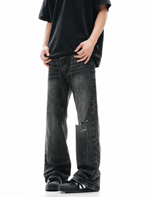 Japanese Brand × Jean American style distressed retro high street ripped jeans Size US 32 / EU 48 - 2 Thumbnail