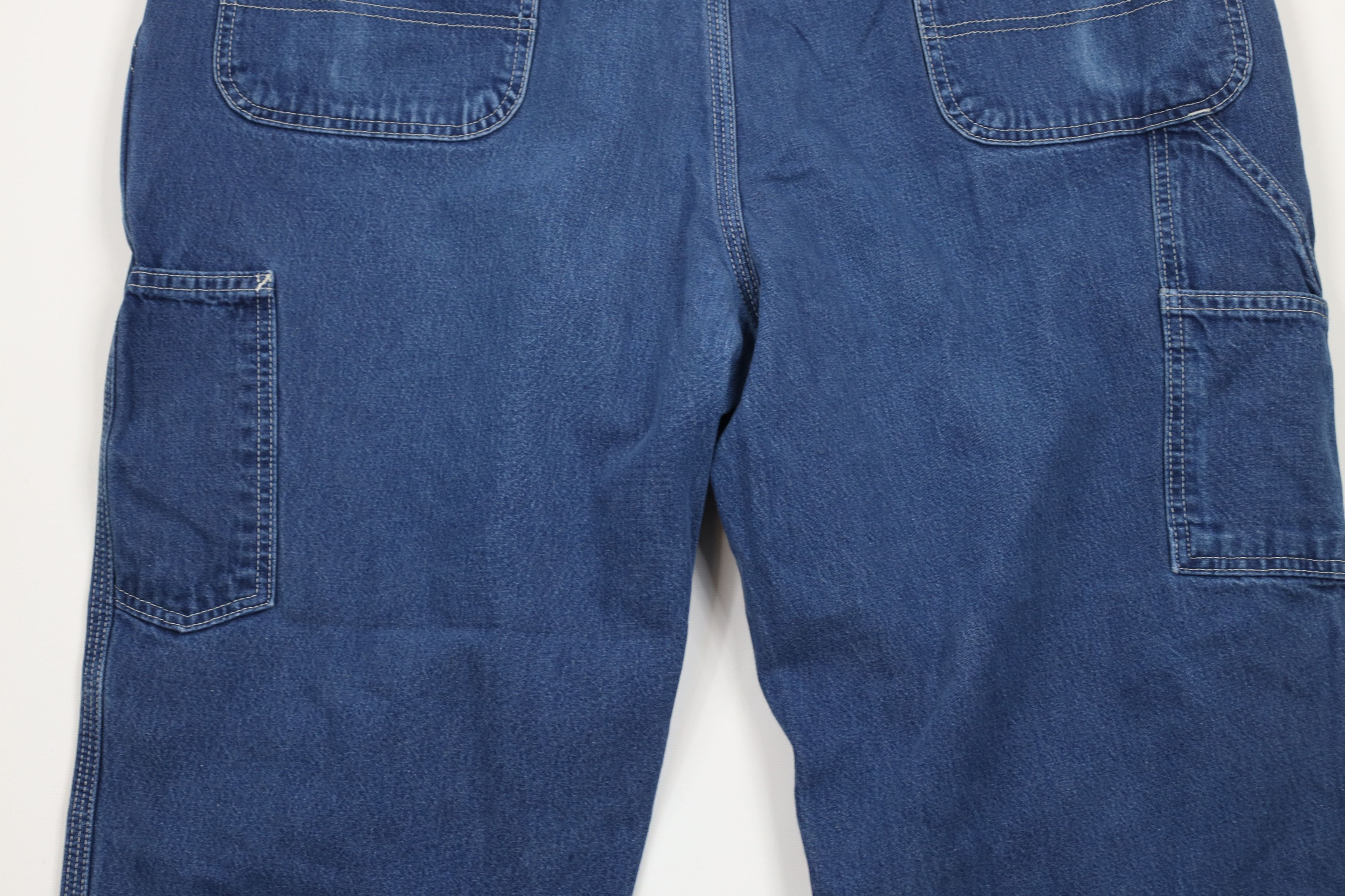 Carhartt × Vintage Vintage Carhartt Out Wide Leg Dungaree Denim Jeans Blue Size US 40 / EU 56 - 11 Thumbnail