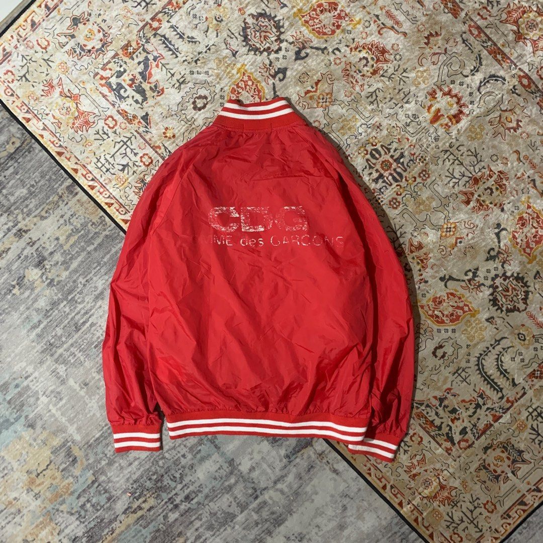 Comme des Garcons × Japanese Brand Cdg varsity jacket big font Size US M / EU 48-50 / 2 - 5 Thumbnail