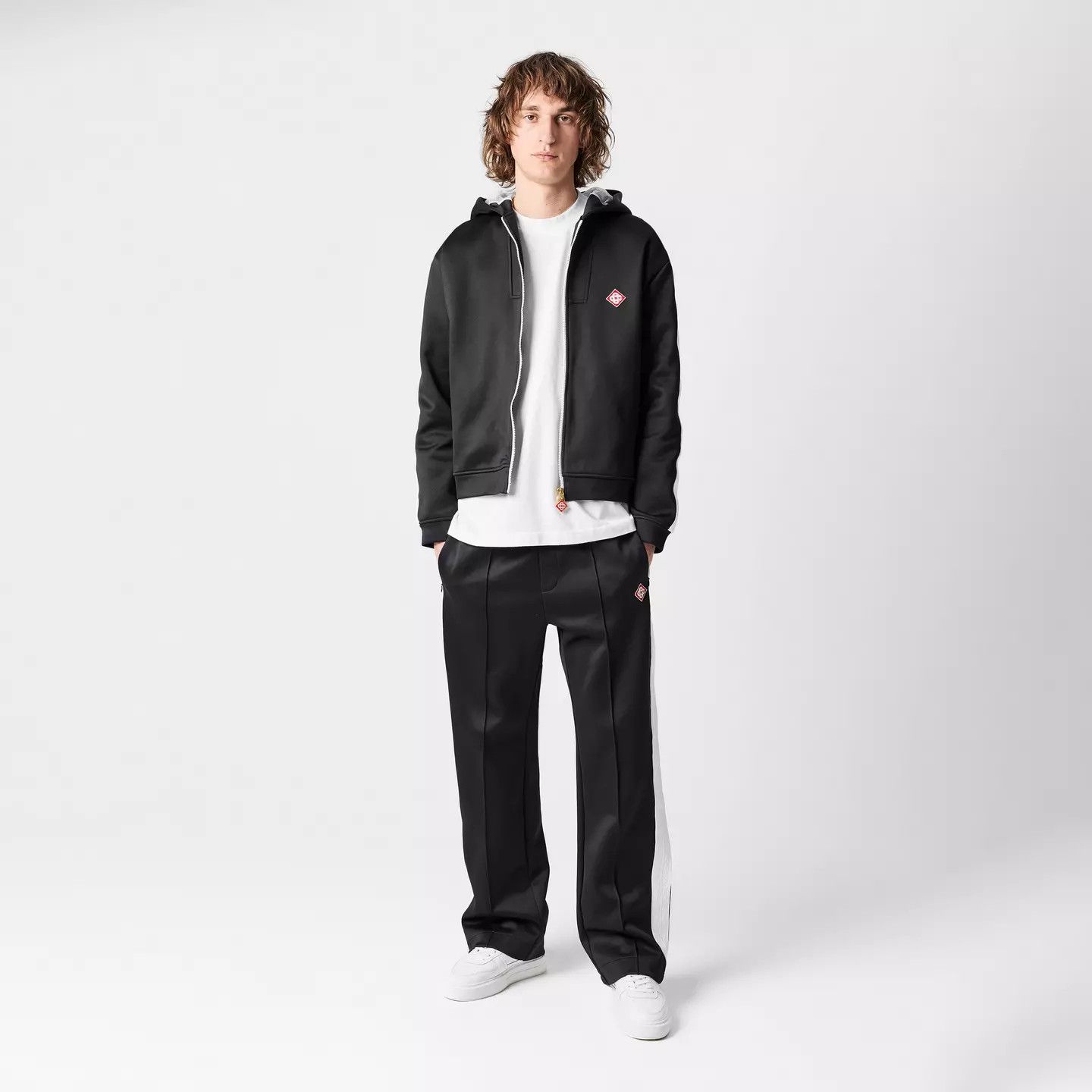 Casablanca o1g2r1mq0426 Scuba Hooded Sweatshirt in Black Size US S / EU 44-46 / 1 - 5 Thumbnail