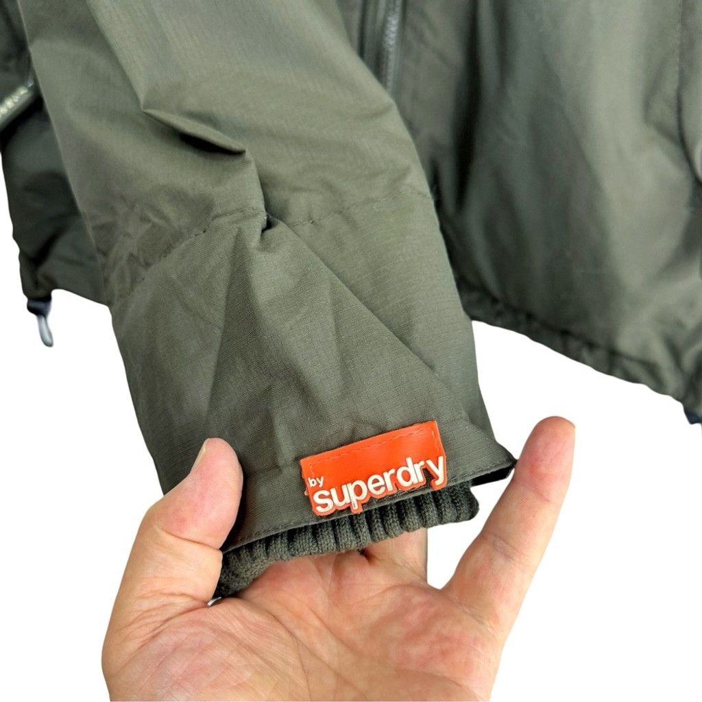 Superdry SUPERDRY The Windcheater Womens Olive Green Lighter Jacket L Size L / US 10 / IT 46 - 6 Thumbnail