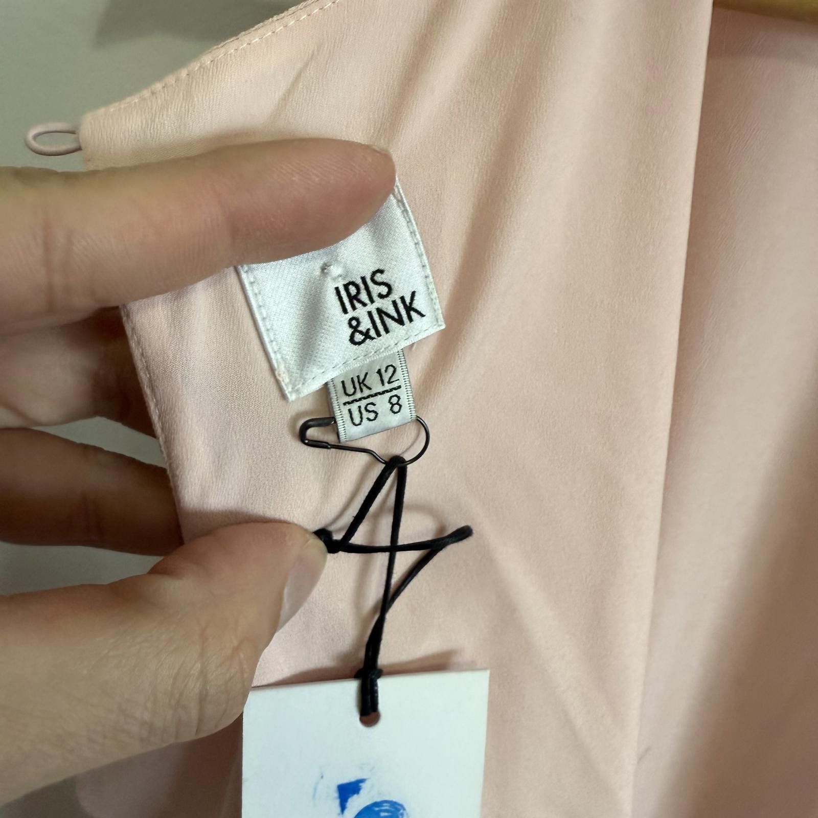 Other IRIS & INK Blush Asymmetrical Midi Dress UK 12 / US 8 Size M / US 6-8 / IT 42-44 - 5 Thumbnail