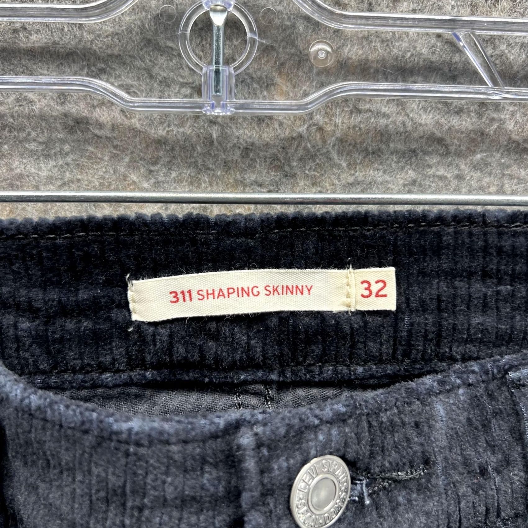 Levi's Levi's 311 Jeans Women 32x30 Shaping Skinny Corduroy Mid Rise Black Pants Retro N/A Womens Size 24" / US 00 / IT 34 - 5 Thumbnail