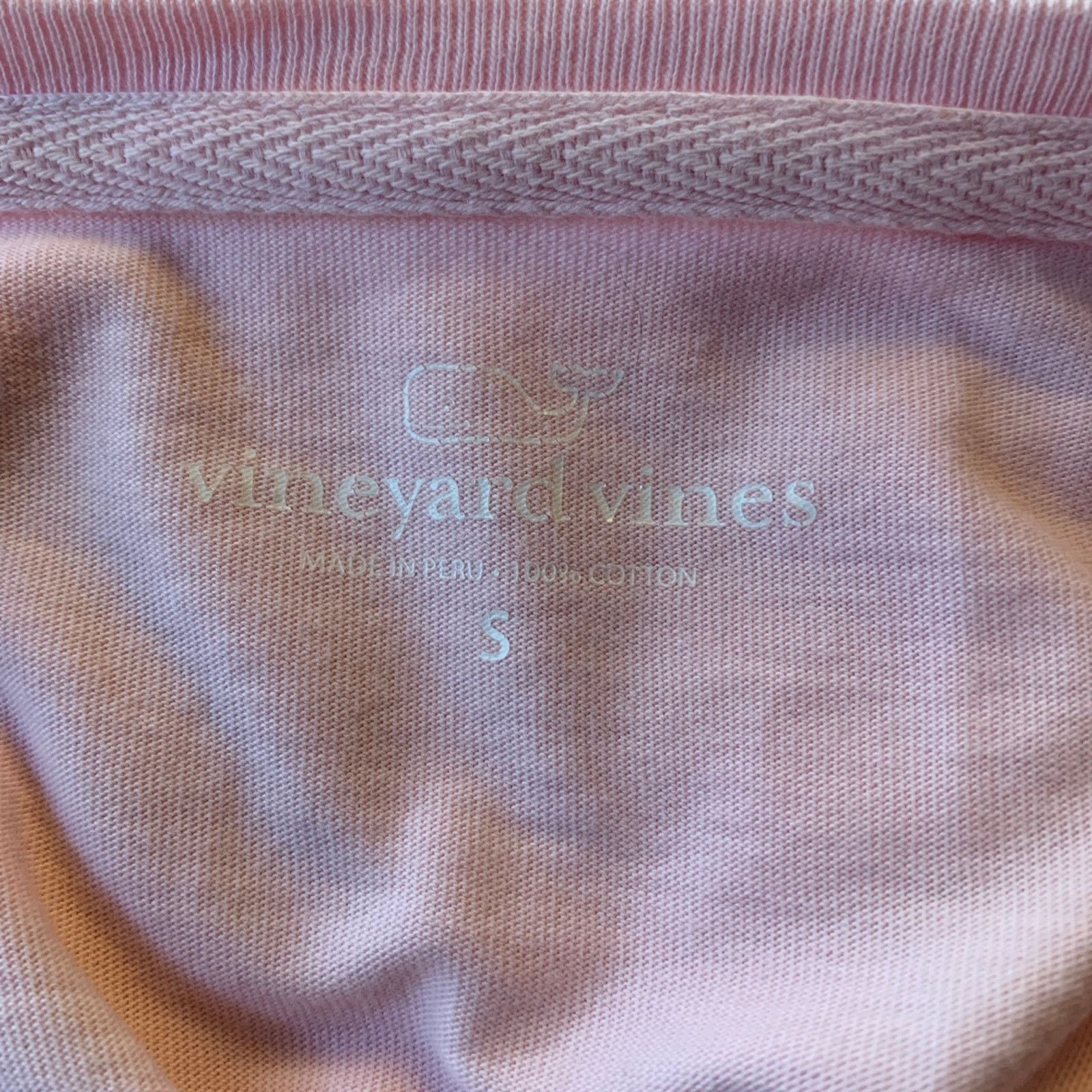 Vineyard Vines Vineyard Vines Womens Pink Long Sleeve Logo Cotton Small Size S / US 4 / IT 40 - 10 Thumbnail