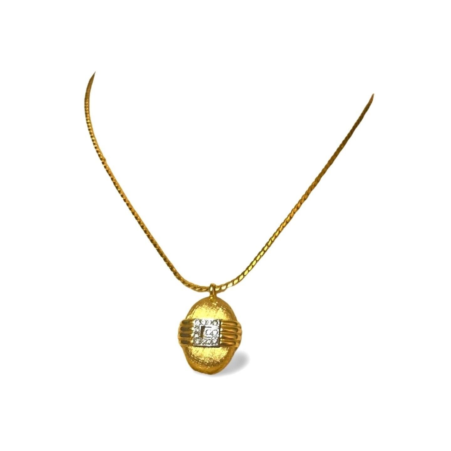 Givenchy Vintage Givenchy gold chain necklace with oval G logo top Size ONE SIZE - 1 Thumbnail