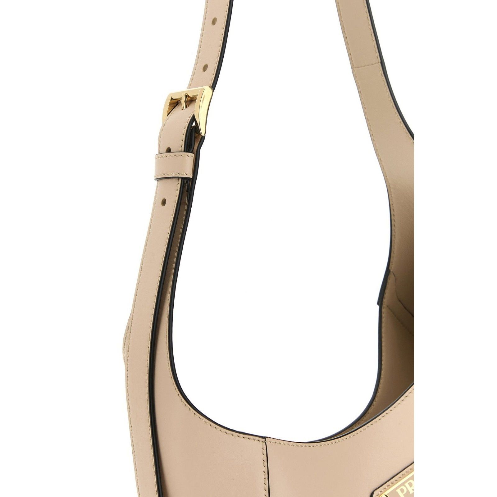 Prada PRADA Plaque Medium Powder Nude / Pink Smooth Leather Should Size ONE SIZE - 4 Thumbnail