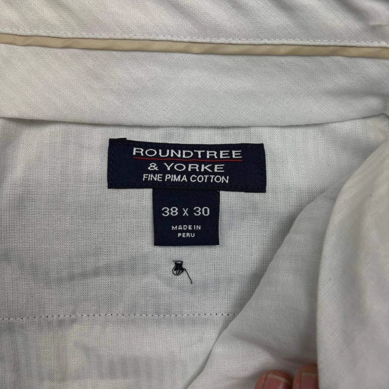 Roundtree & Yorke Roundtree & Yorke Dress Pants 38x30 Pocket Fine Pima Cotton Size US 38 / EU 54 - 2 Thumbnail