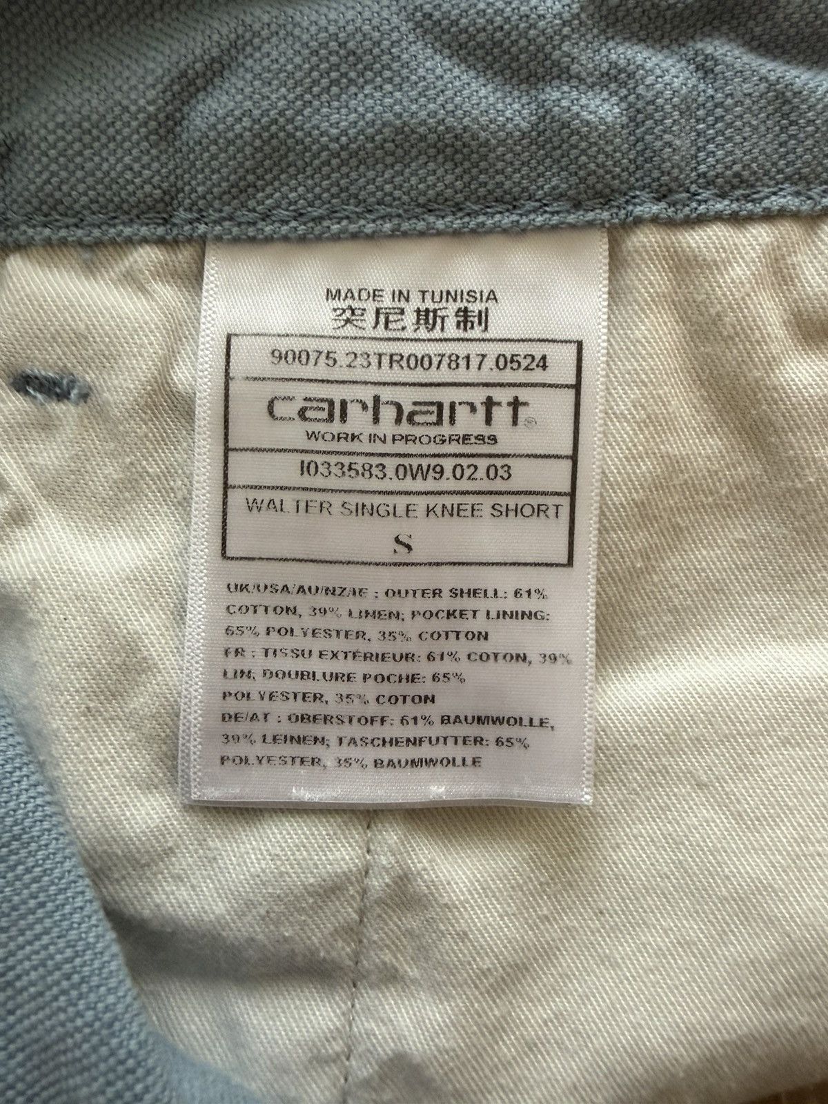 Carhartt Wip Walter Single Knee Short Size US 31 - 4 Thumbnail