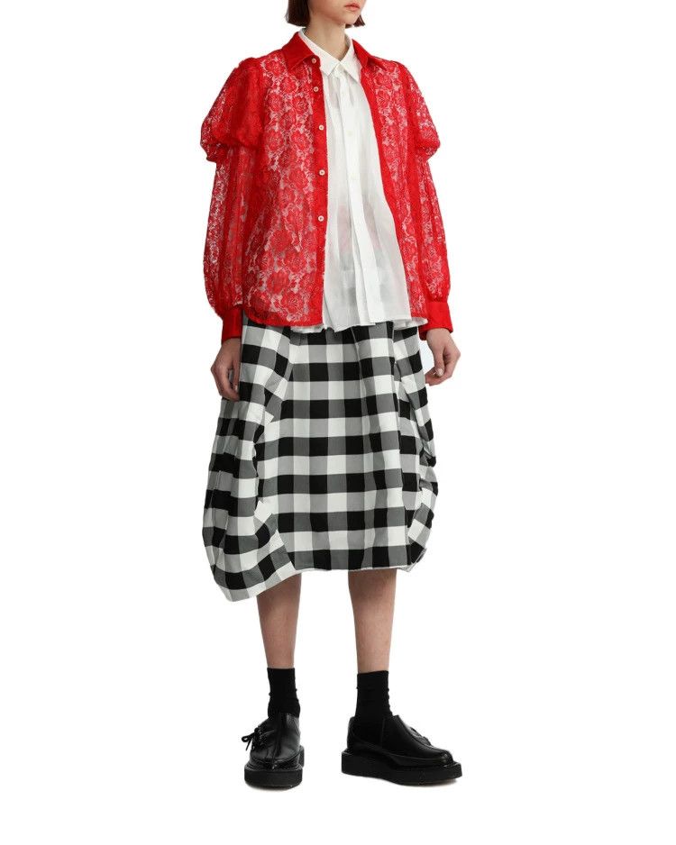Comme des Garcons Comme Des Garcons Cutout Bubble Sleeve Pointed Neck Shirt Size XS / US 0-2 / IT 36-38 - 2 Thumbnail