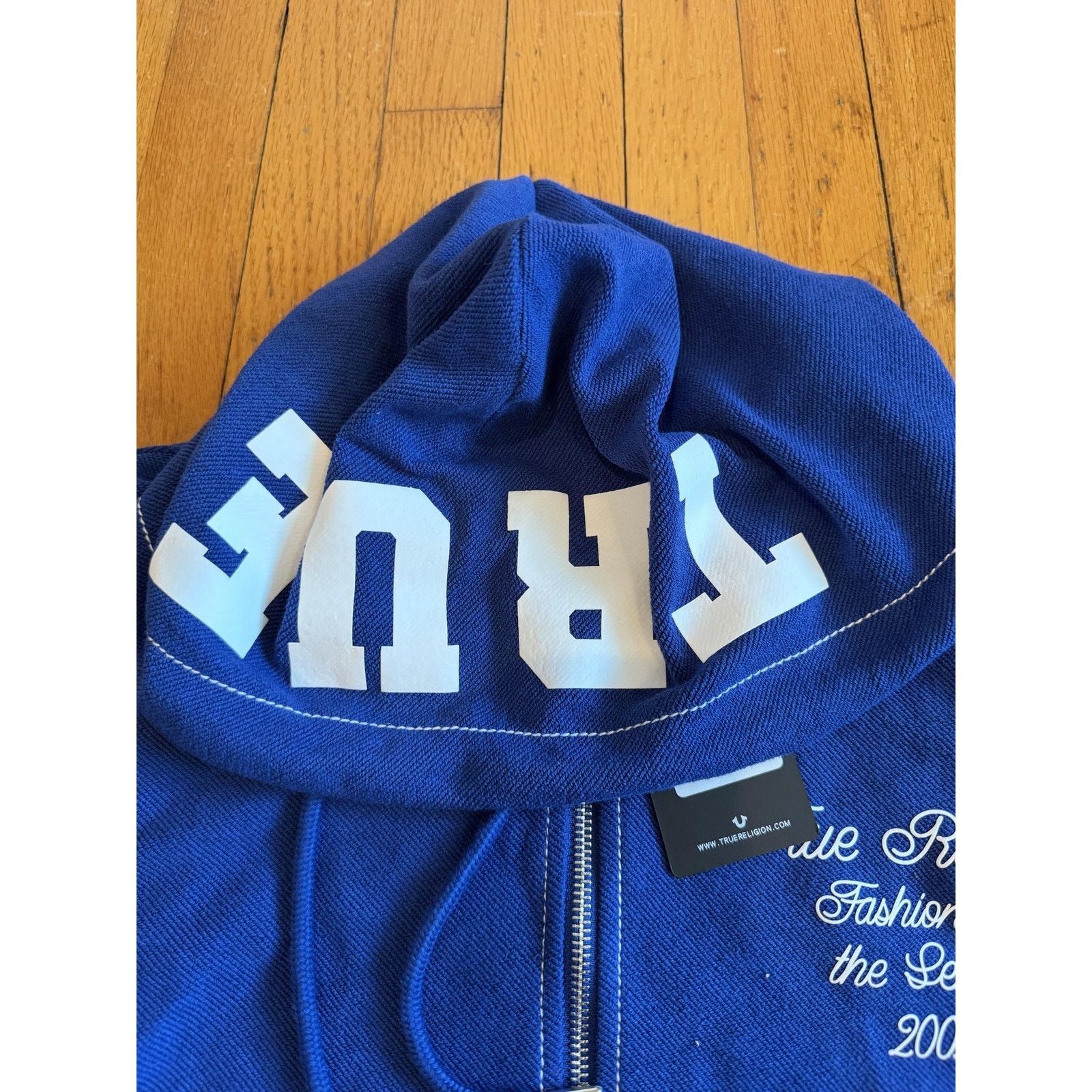 True Religion True Religion Hoodie Large Blue Reverse Terry Zip Up NWT Size US L / EU 52-54 / 3 - 11 Thumbnail