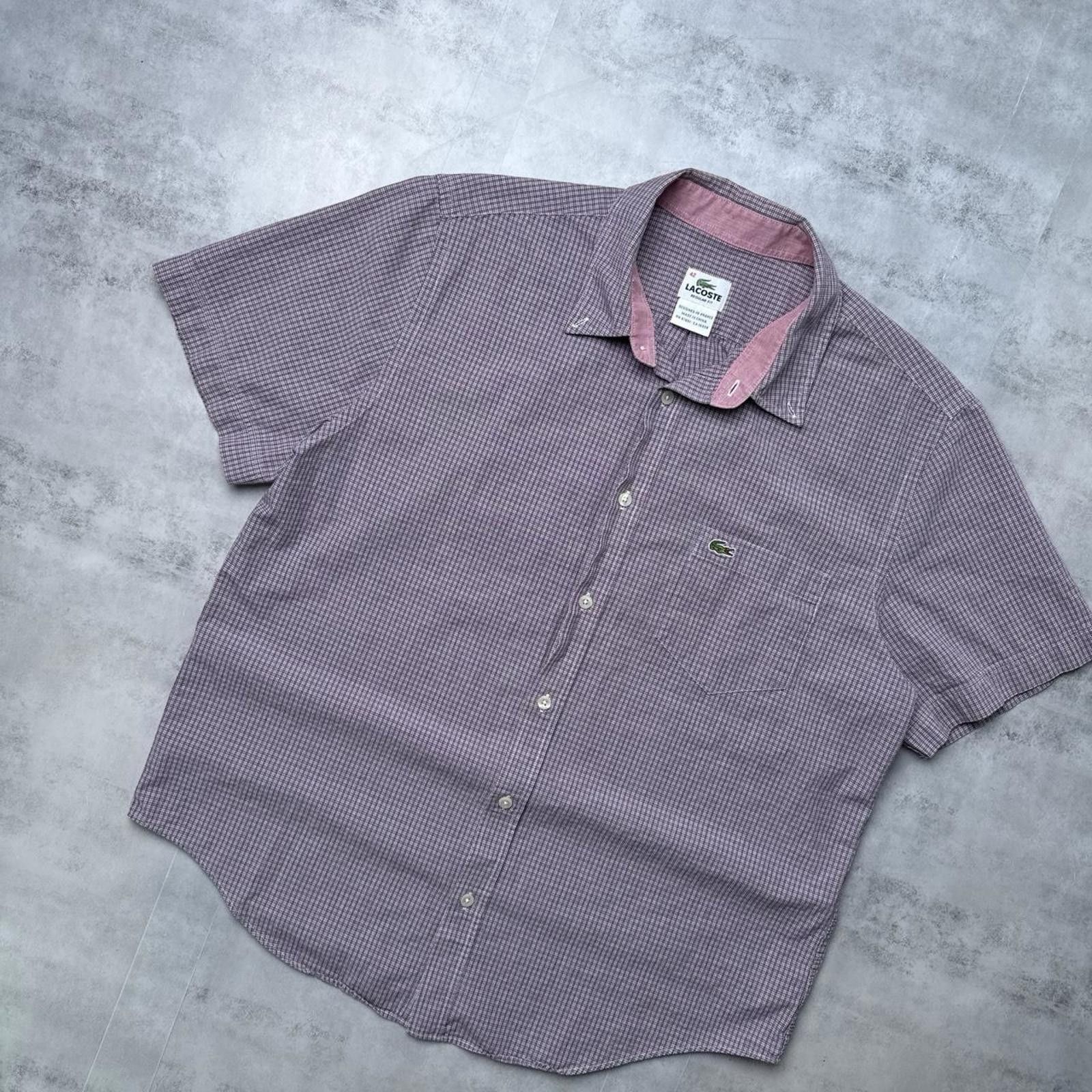 Lacoste Y2K Lacoste 00s Button Up Plaid Shirt Size US L / EU 52-54 / 3 - 4 Thumbnail