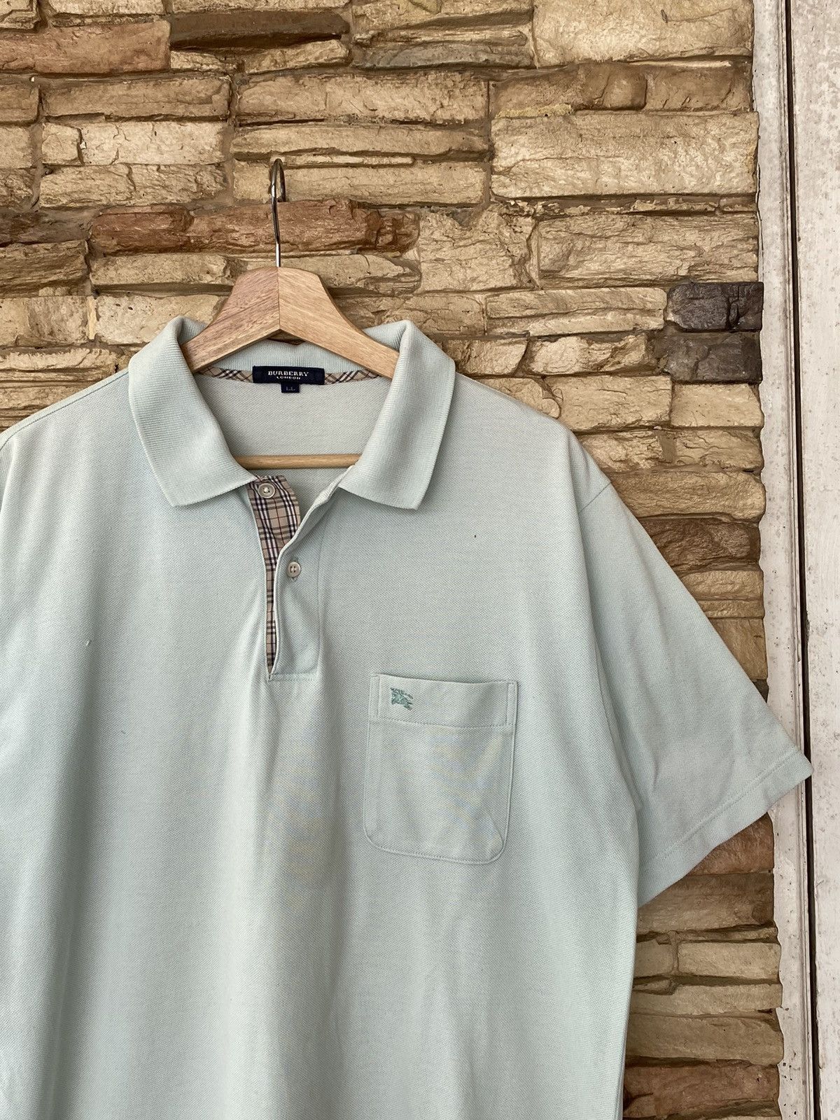 Burberry Vintage Burberry London Nova Check Polo Shirt Size US XL / EU 56 / 4 - 8 Thumbnail