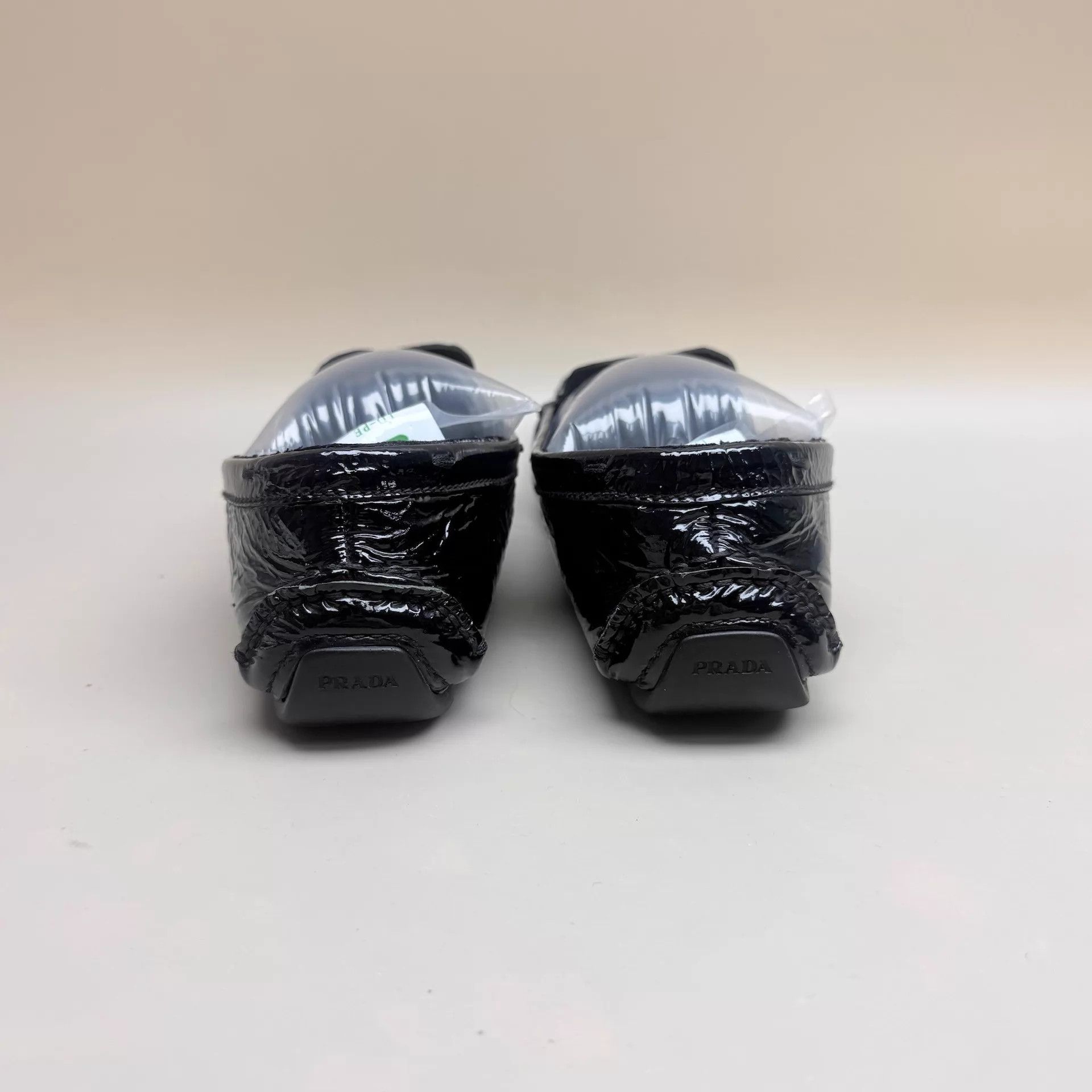 Prada Prada Black Gold Logo Low Heel Shoes 35 Mint Size US 4.5 / IT 34.5 - 3 Thumbnail