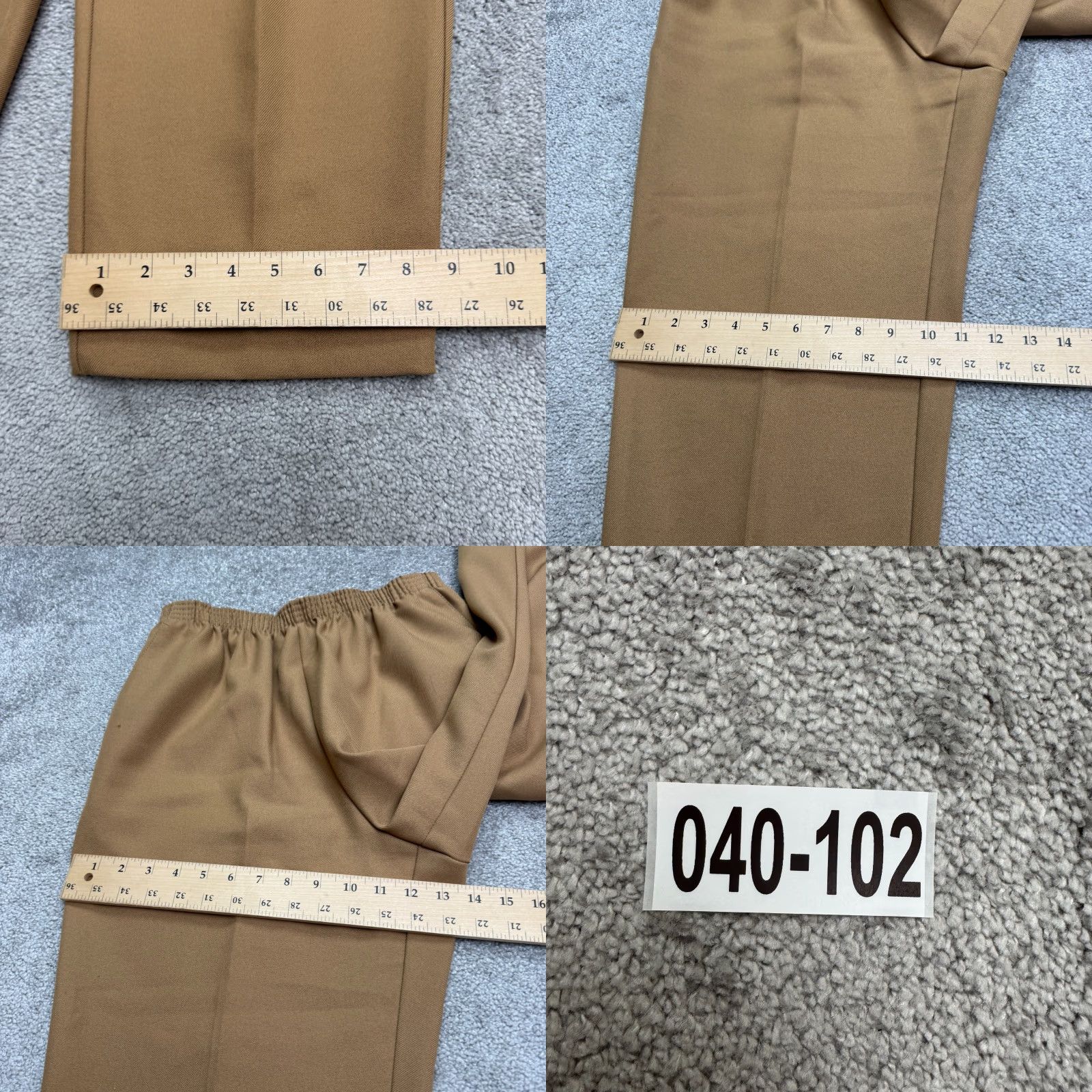Vintage VINTAGE Alfred Dunner Pull On Cropped Dress Pants Womens 12 Camel Brown 90s Classic Size 34" / US 12 / IT 48 - 9 Thumbnail