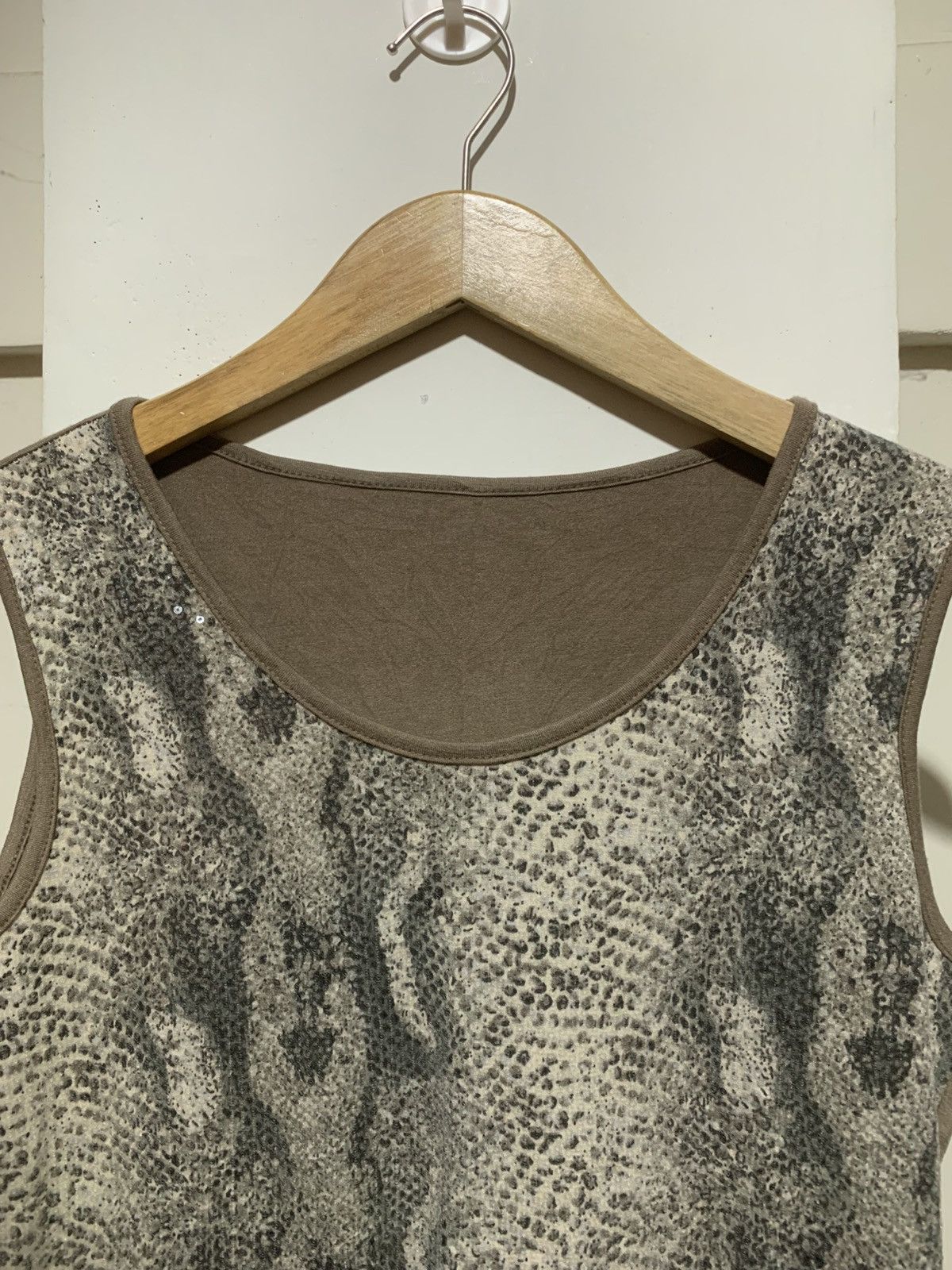 Japanese Brand Japanese SnakeSkin Maison Margiela helmut lang Style TankTop Size US M / EU 48-50 / 2 - 5 Thumbnail