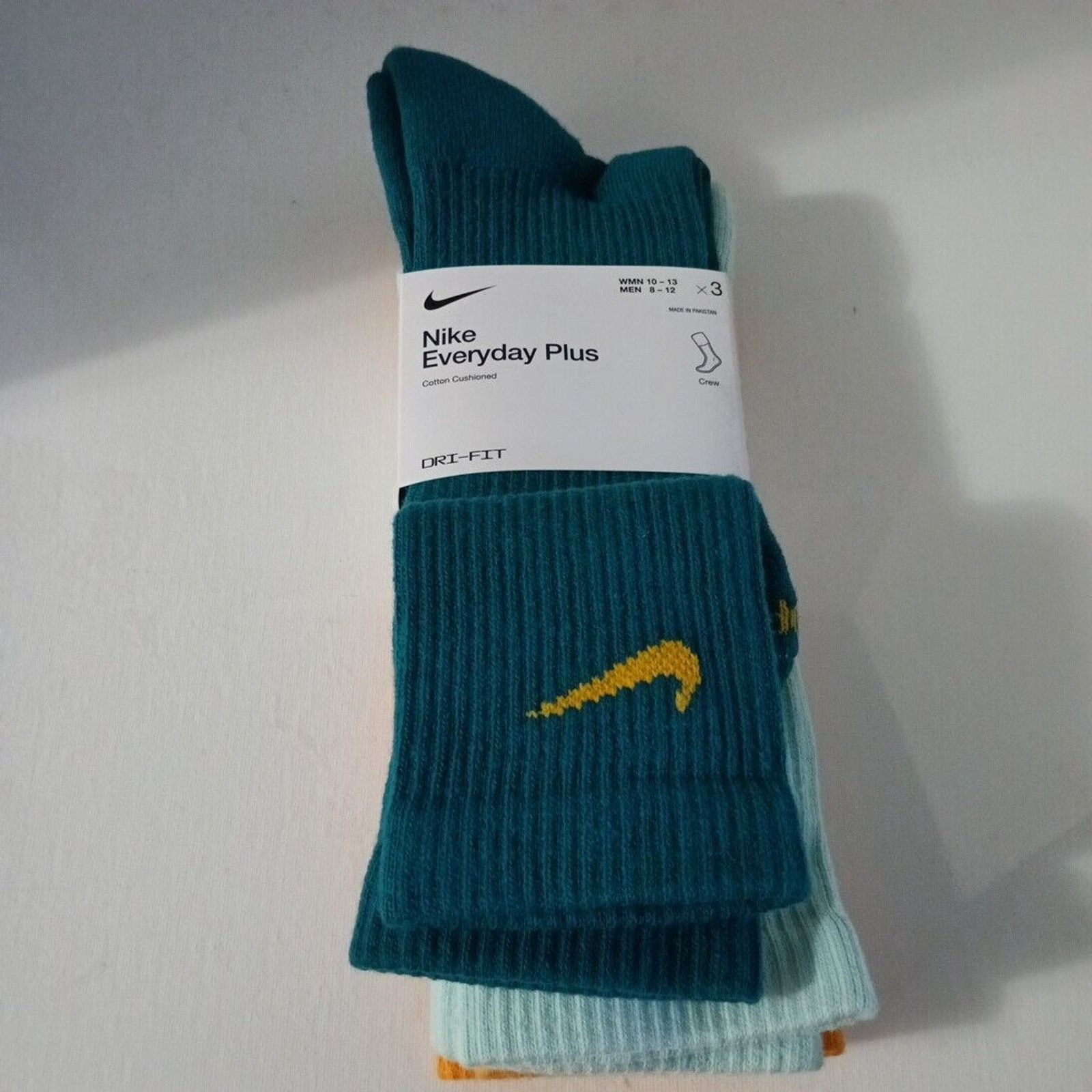 Nike Nike Dri Fit crew socks 3pk sport socks size L Multicolor Size ONE SIZE - 2 Thumbnail
