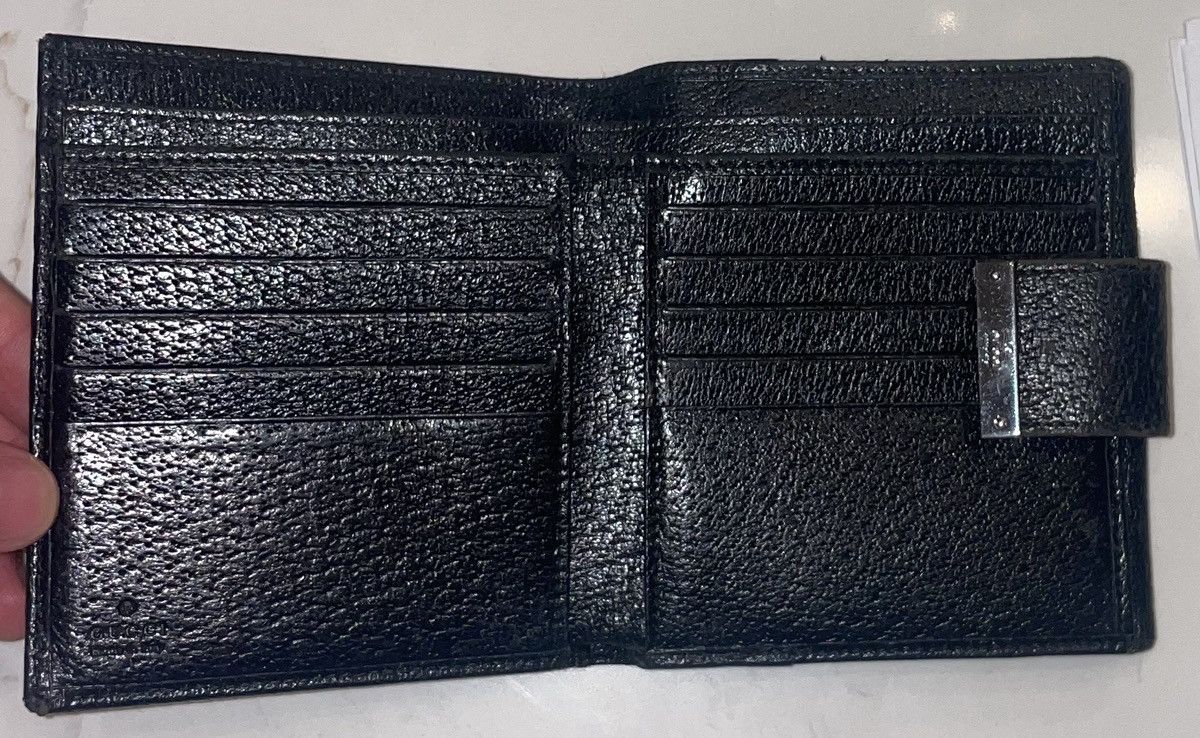 Gucci Gucci Black Leather Bifold Wallet Size ONE SIZE - 4 Thumbnail