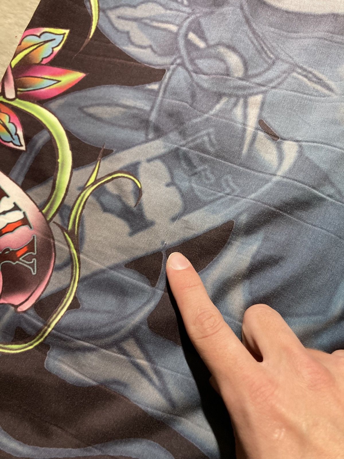 Christian Audigier × Ed Hardy × Vintage ⛩️ Ed Hardy by Christian Audigier Shorts Skull skeleton surf Size US 32 / EU 48 - 11 Thumbnail