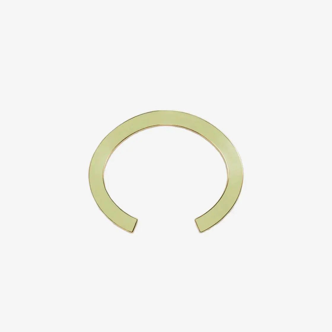 Bottega Veneta o1n1vont0425 Size: L / Curve Cuff Bracelet in Light Green Size ONE SIZE - 1 Preview