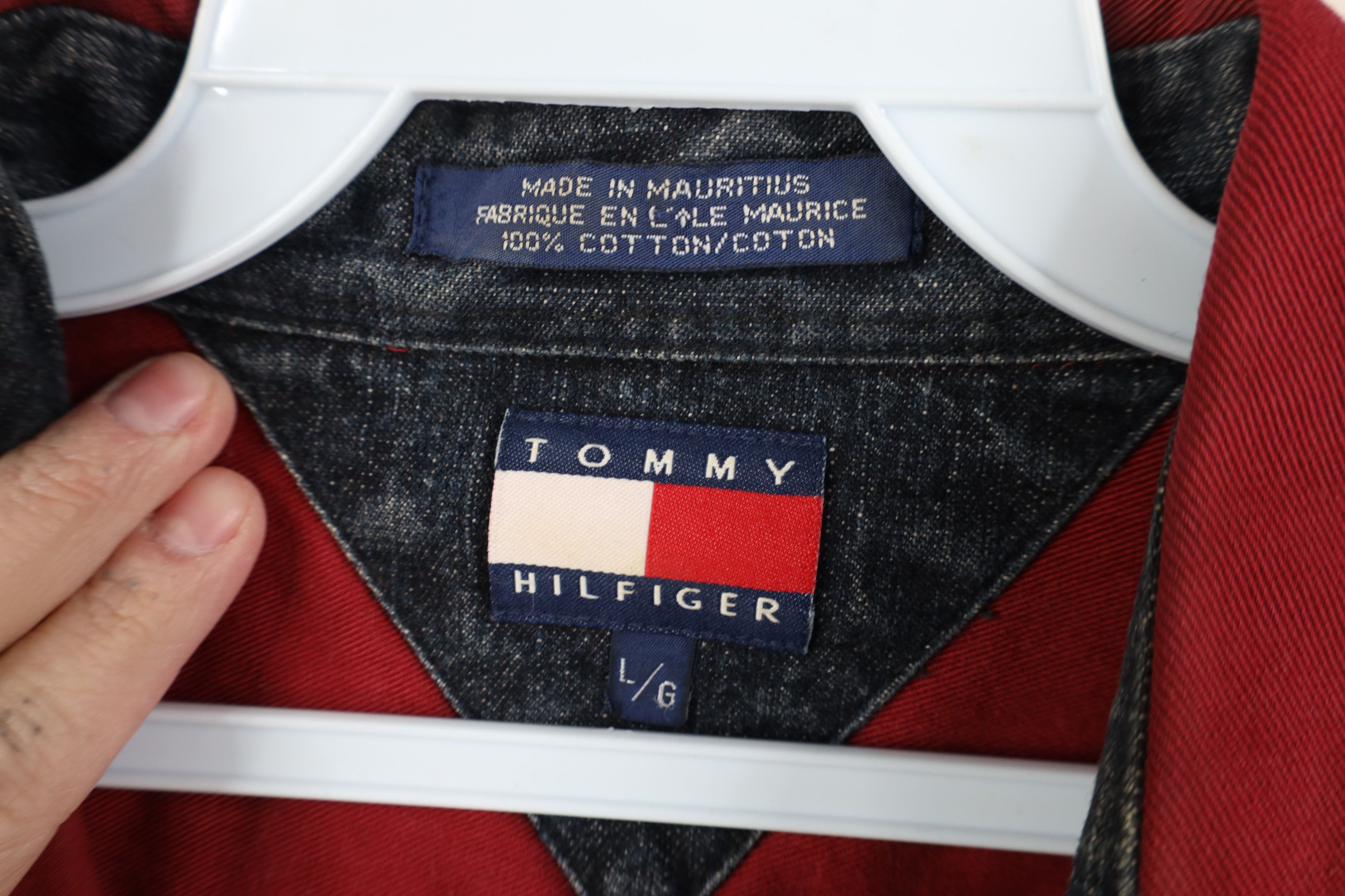 Tommy Hilfiger Vintage 90s Tommy Hilfiger Half Zip Pullover Shirt Jacket Size US L / EU 52-54 / 3 - 6 Thumbnail