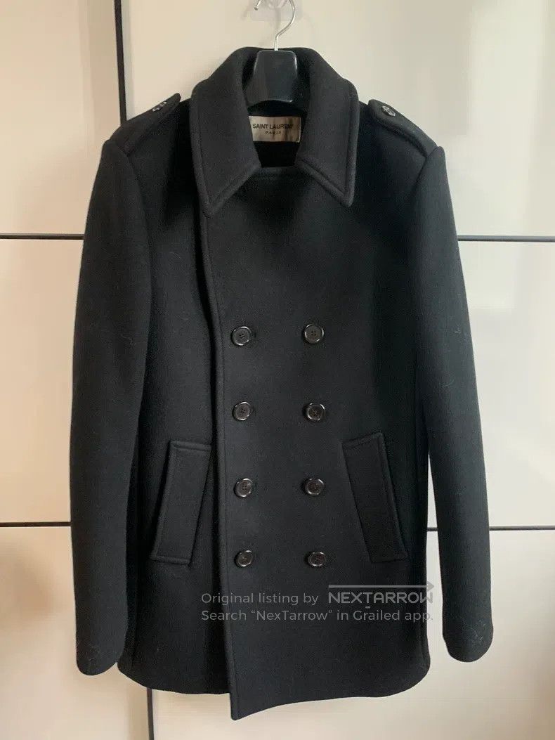 Saint Laurent Paris Saint Laurent Paris Double-breasted Short Coat Size US M / EU 48-50 / 2 - 1 Thumbnail