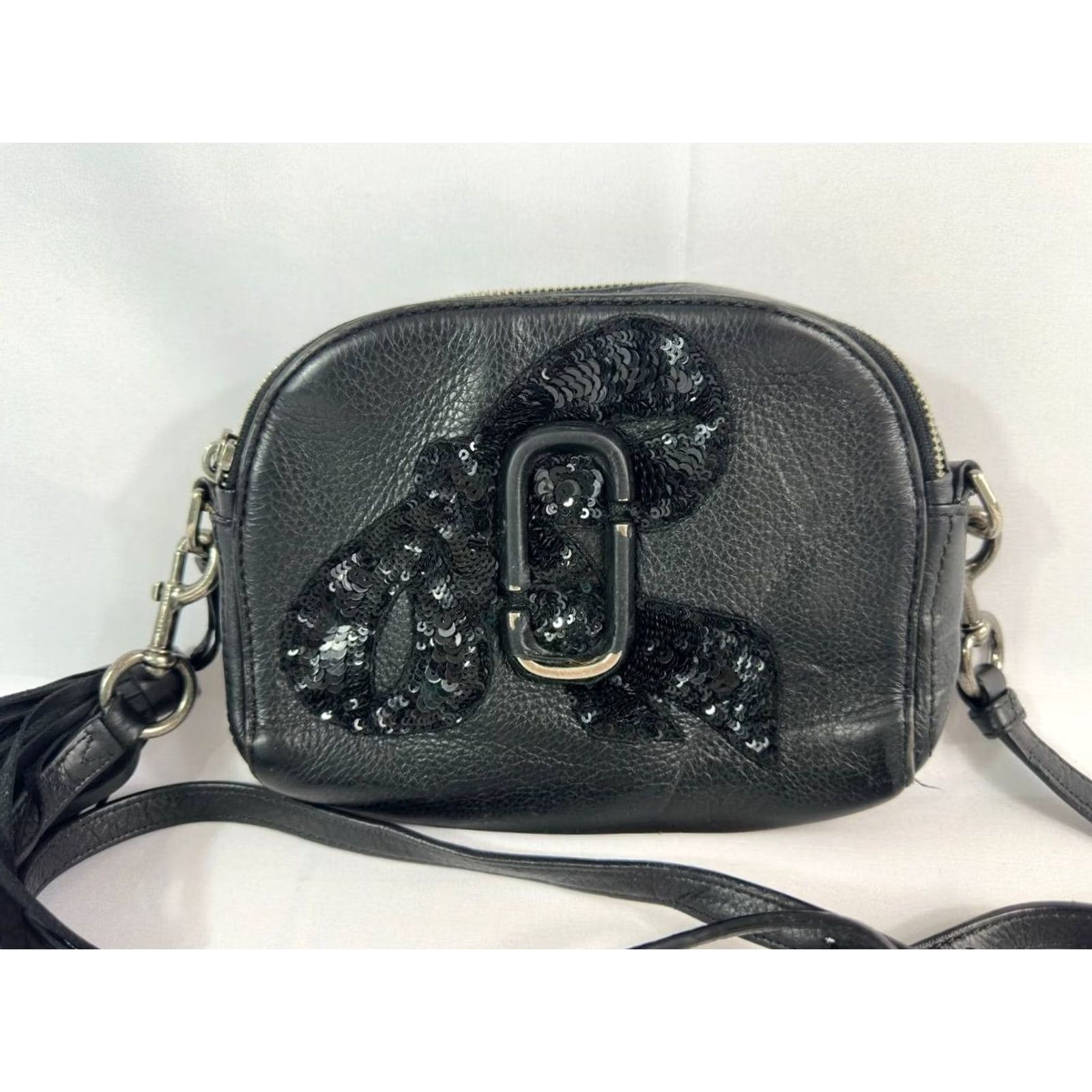 Marc Jacobs Marc Jacobs The Snapshot Crossbody Bag Leather Black Womens Size ONE SIZE - 2 Thumbnail