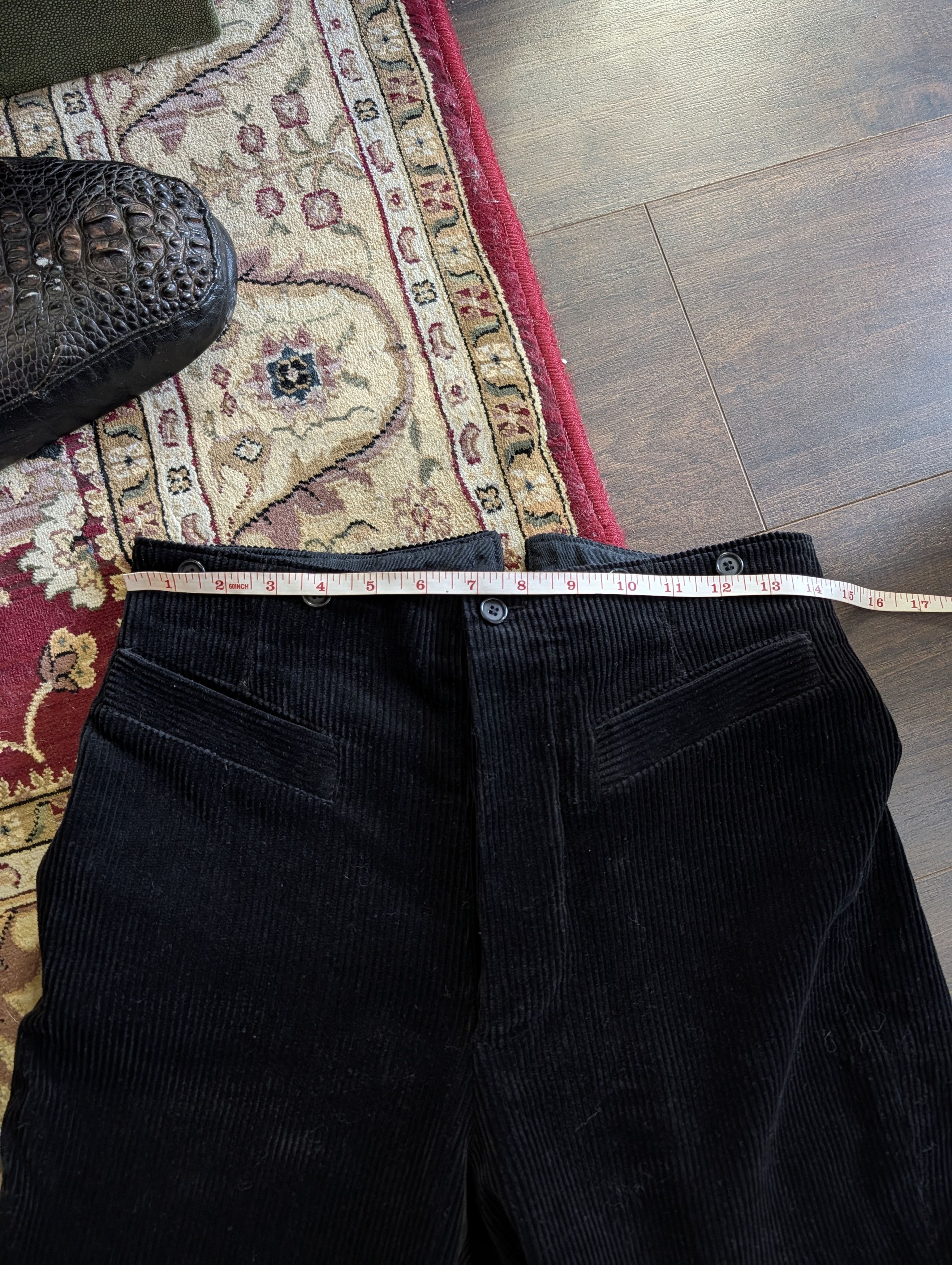 Jean Paul Gaultier HISTORIC Early90s Runway JPG Homme Sailor Leather Trim Pants Size US 30 / EU 46 - 17 Thumbnail
