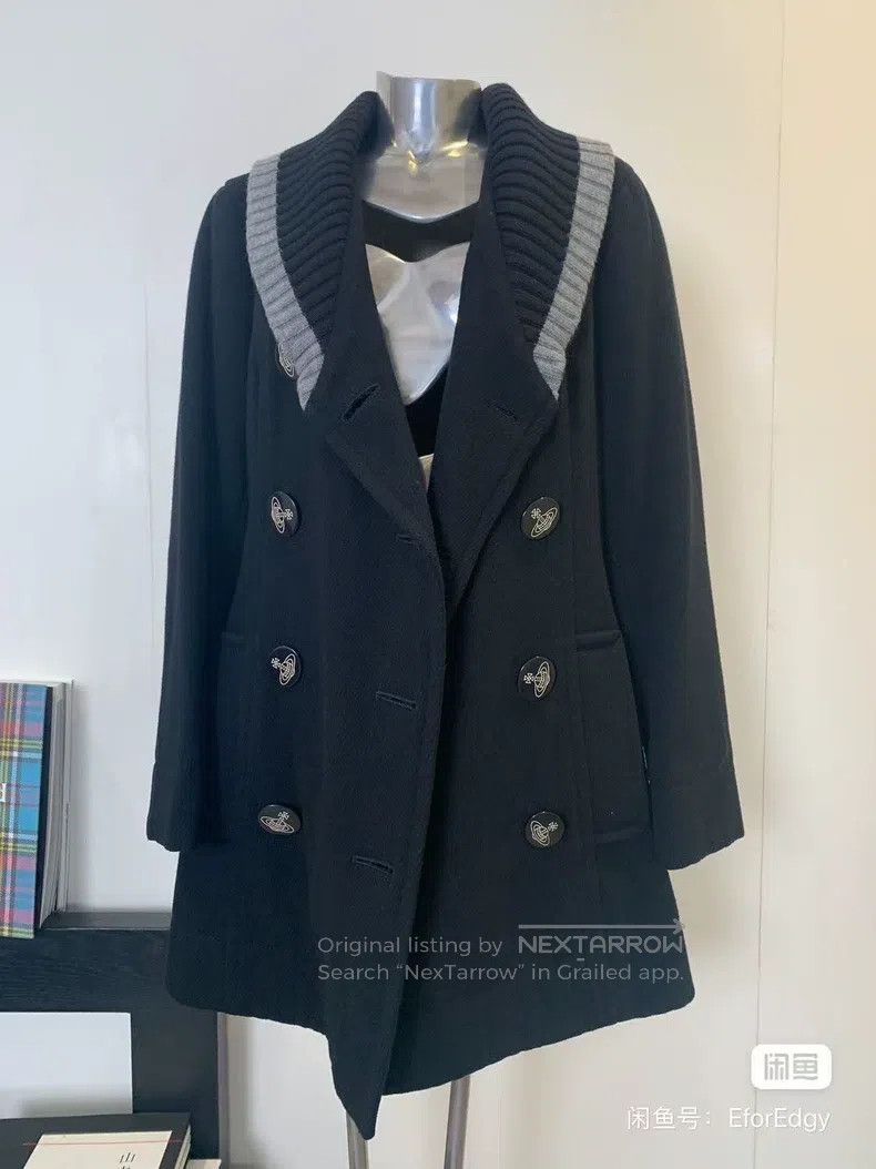 Vivienne Westwood Vivienne Westwood Red Label Color Blocked Collar Black Coa Size M / US 6-8 / IT 42-44 - 3 Thumbnail